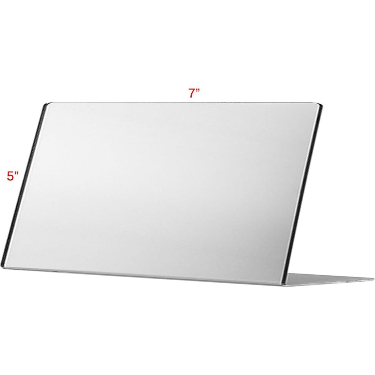 Espejo Acrílico 18 x 13 cm Respaldo Inclinable Marketing Holders