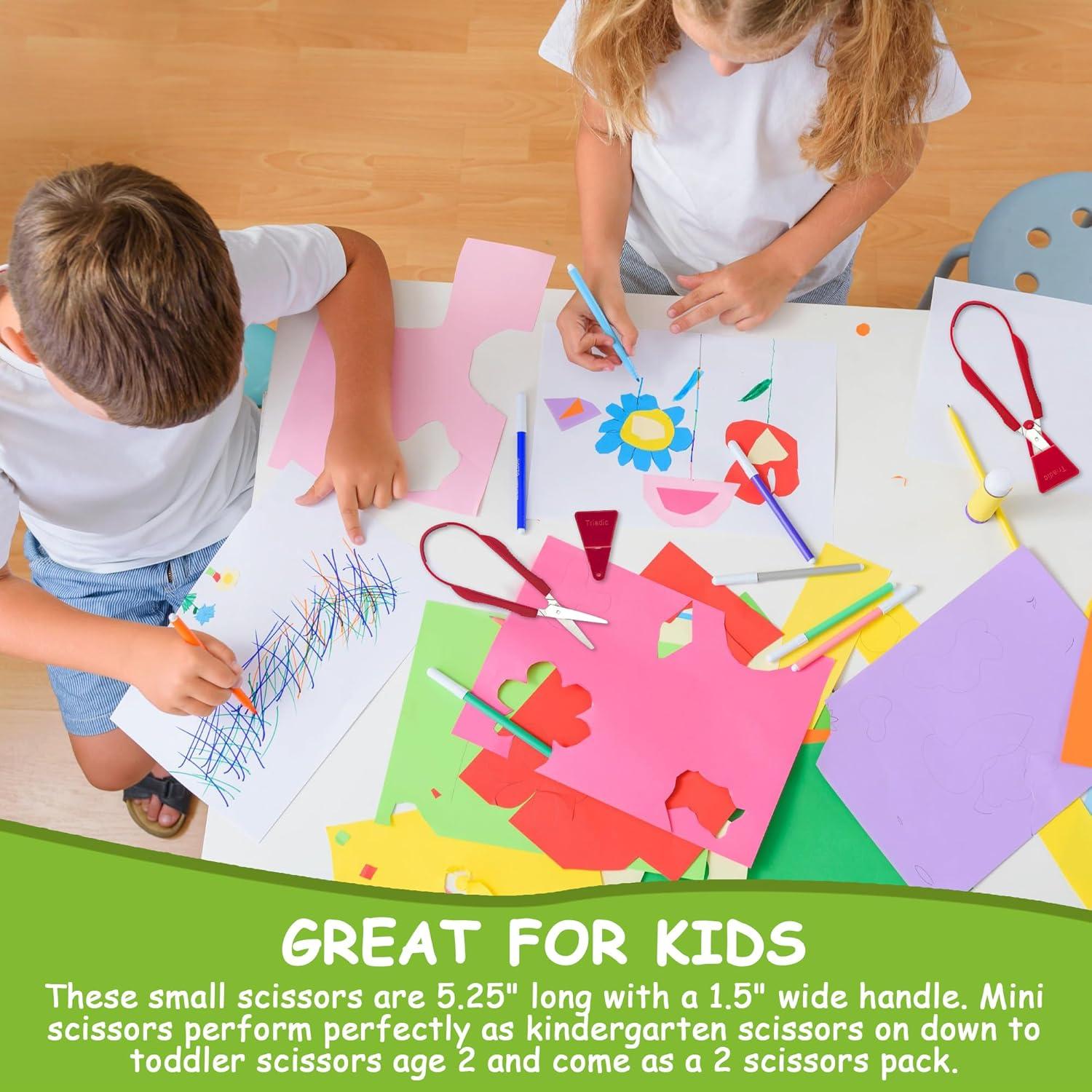 Tijeras de Bucle Triadic para Niños con Protección de Seguridad