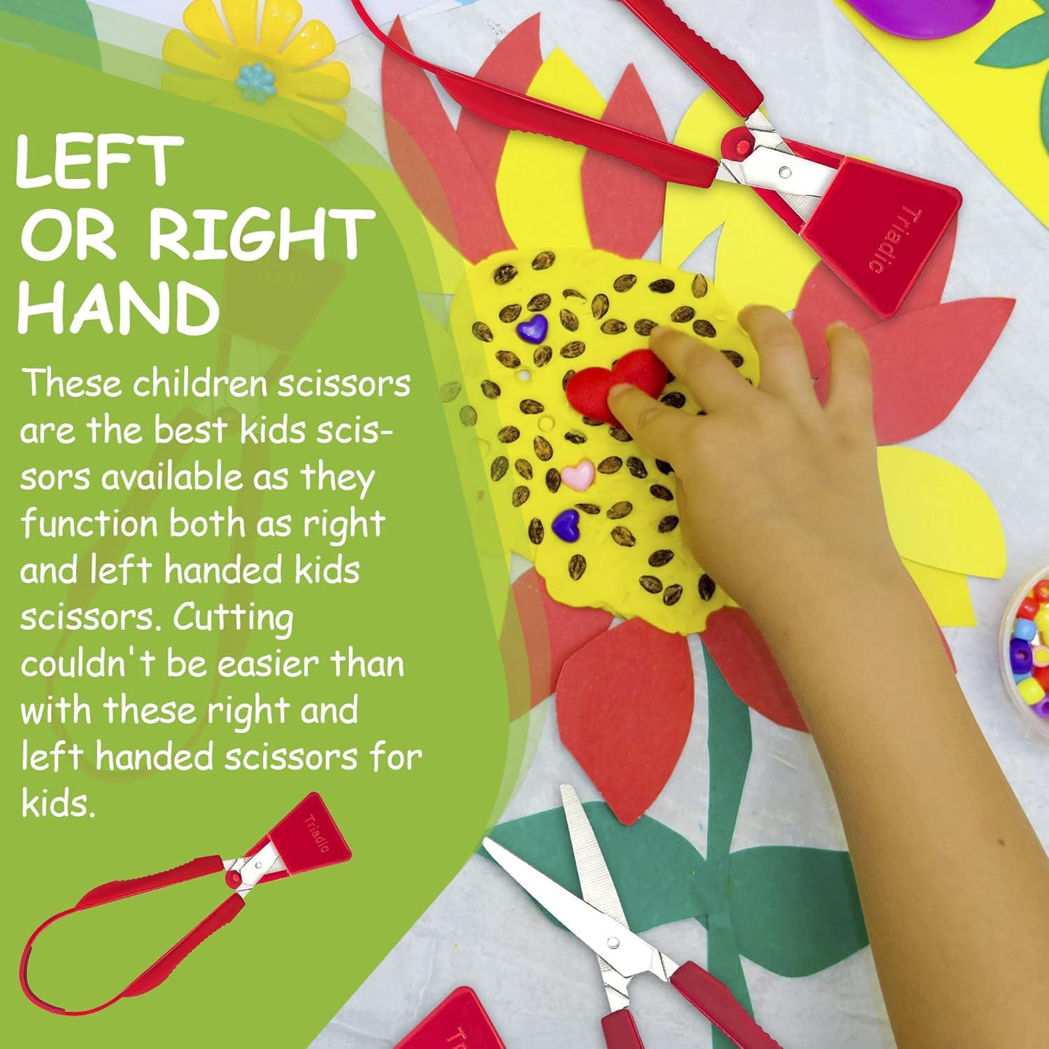 Tijeras de Bucle Triadic para Niños con Protección de Seguridad