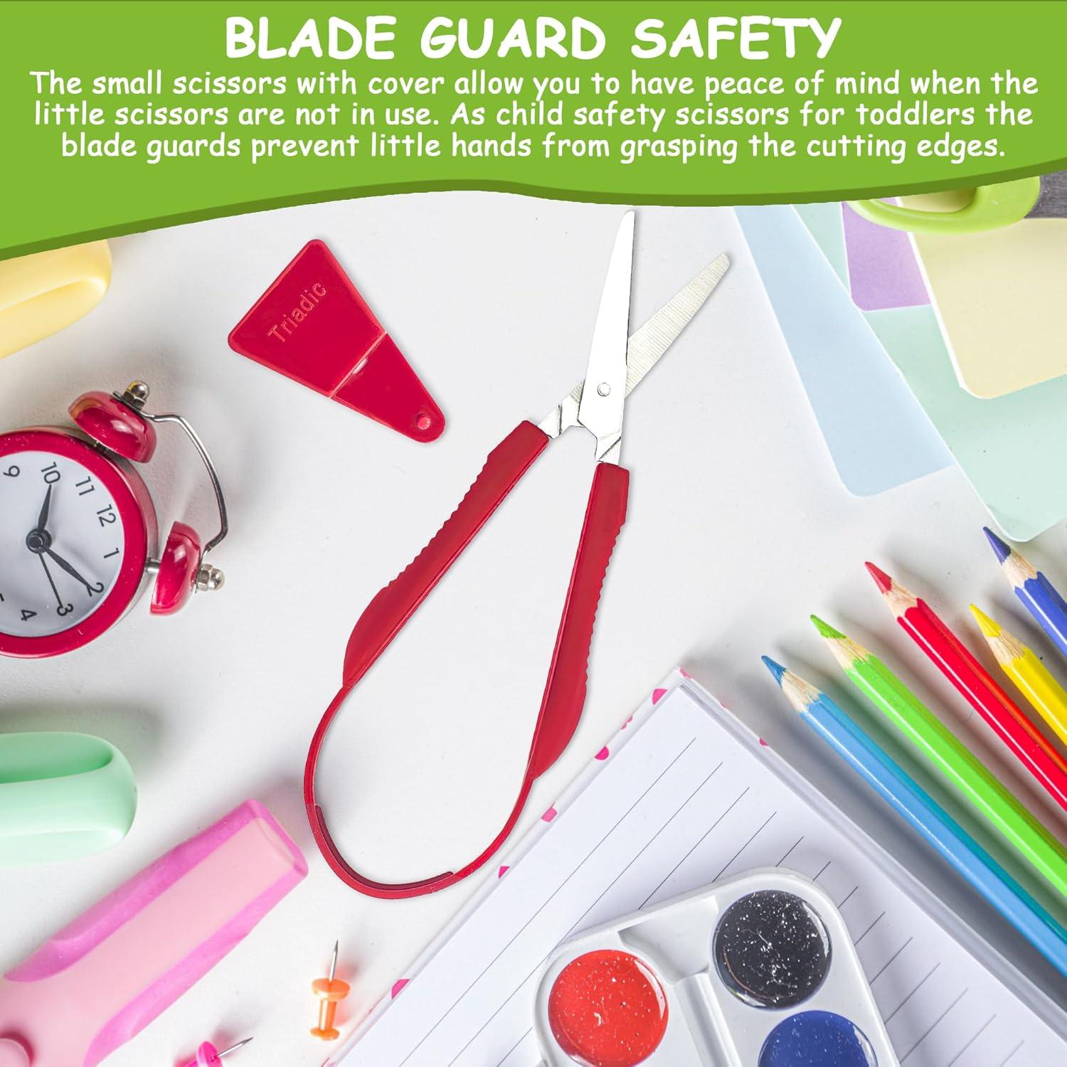 Tijeras de Bucle Triadic para Niños con Protección de Seguridad