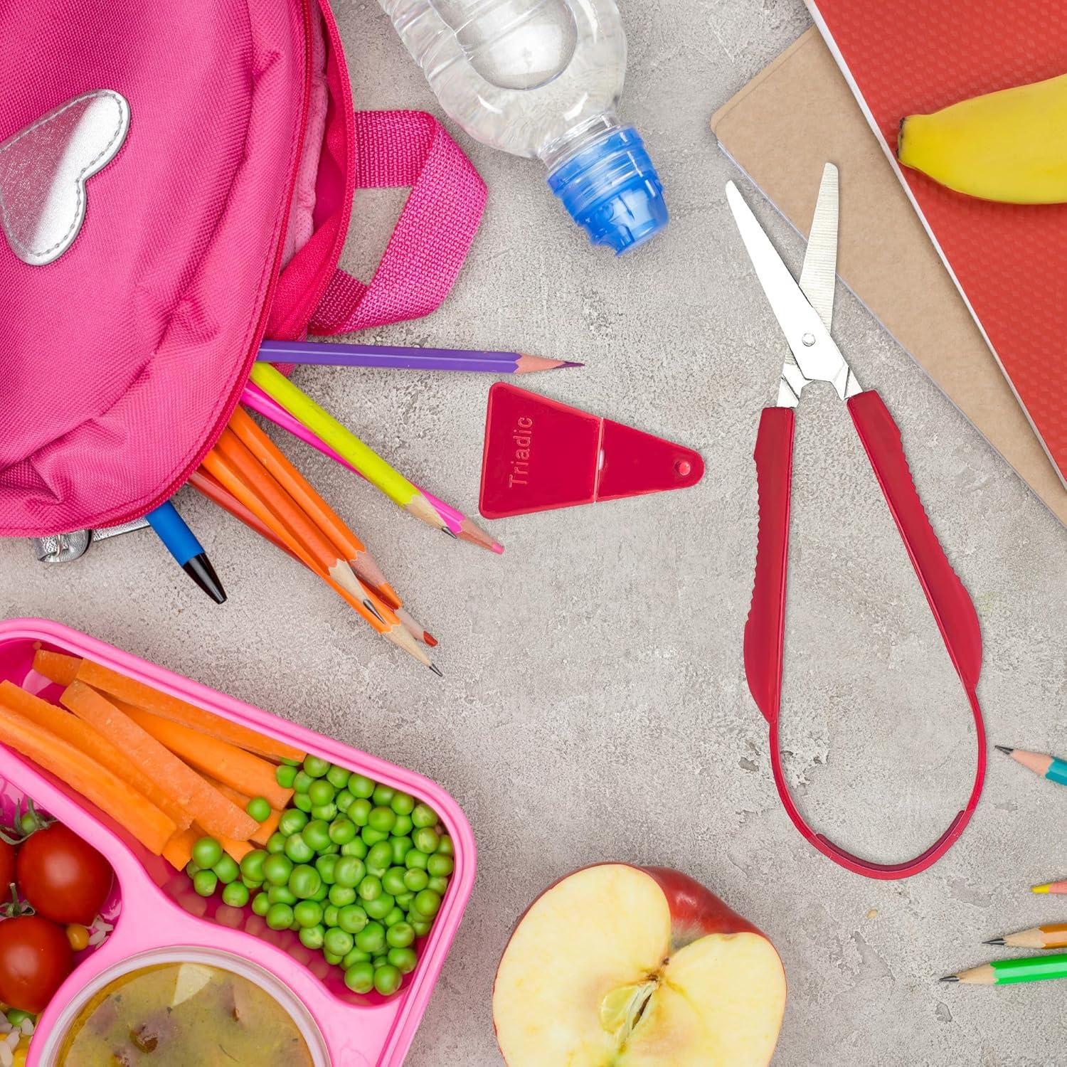 Tijeras de Bucle Triadic para Niños con Protección de Seguridad