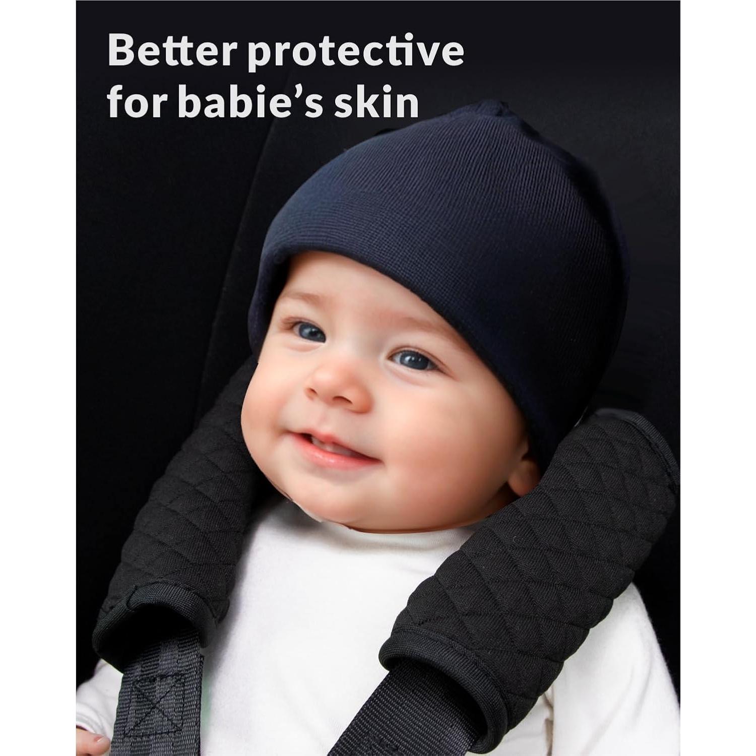 Almohadillas de Cinturón de Seguridad para Bebés y Niños - Negro