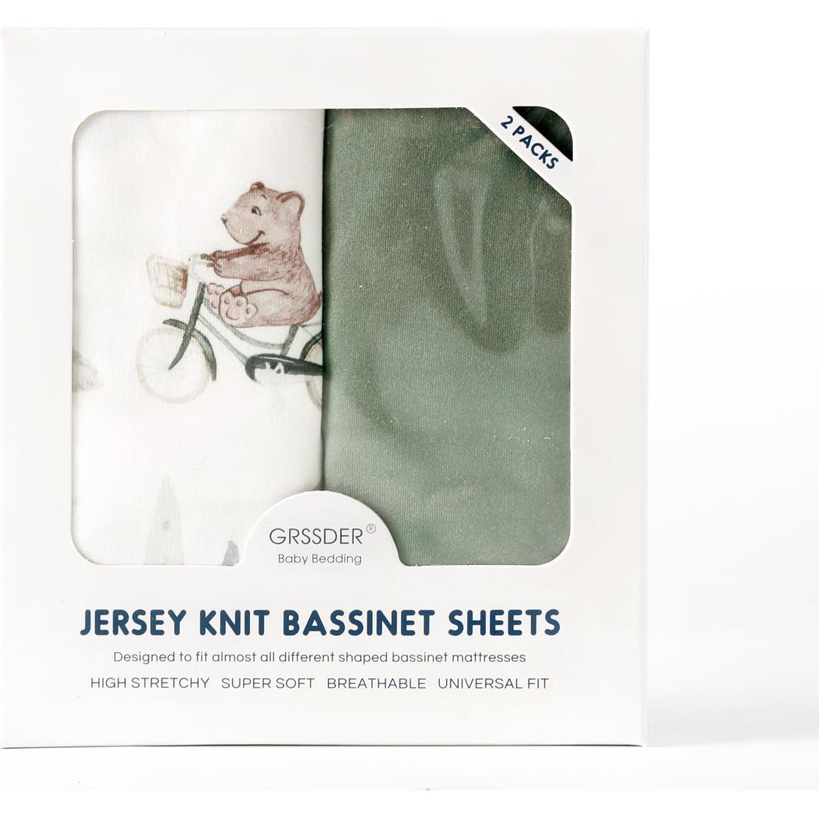 Juego de Sábanas Ajustadas GRSSDER para Cuna 2 Piezas Autos