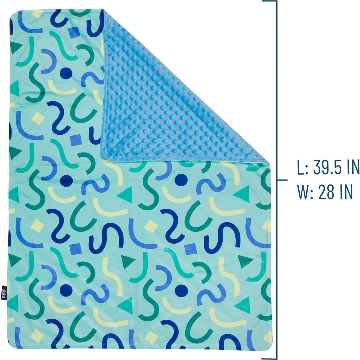 Manta de Bebé Wildkin Terciopelo Confetti Azul 100x71cm