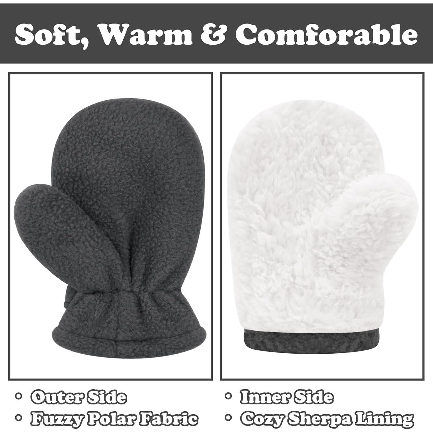 Mitones de Invierno para Bebés Sarfel - 3 Pares Térmicos