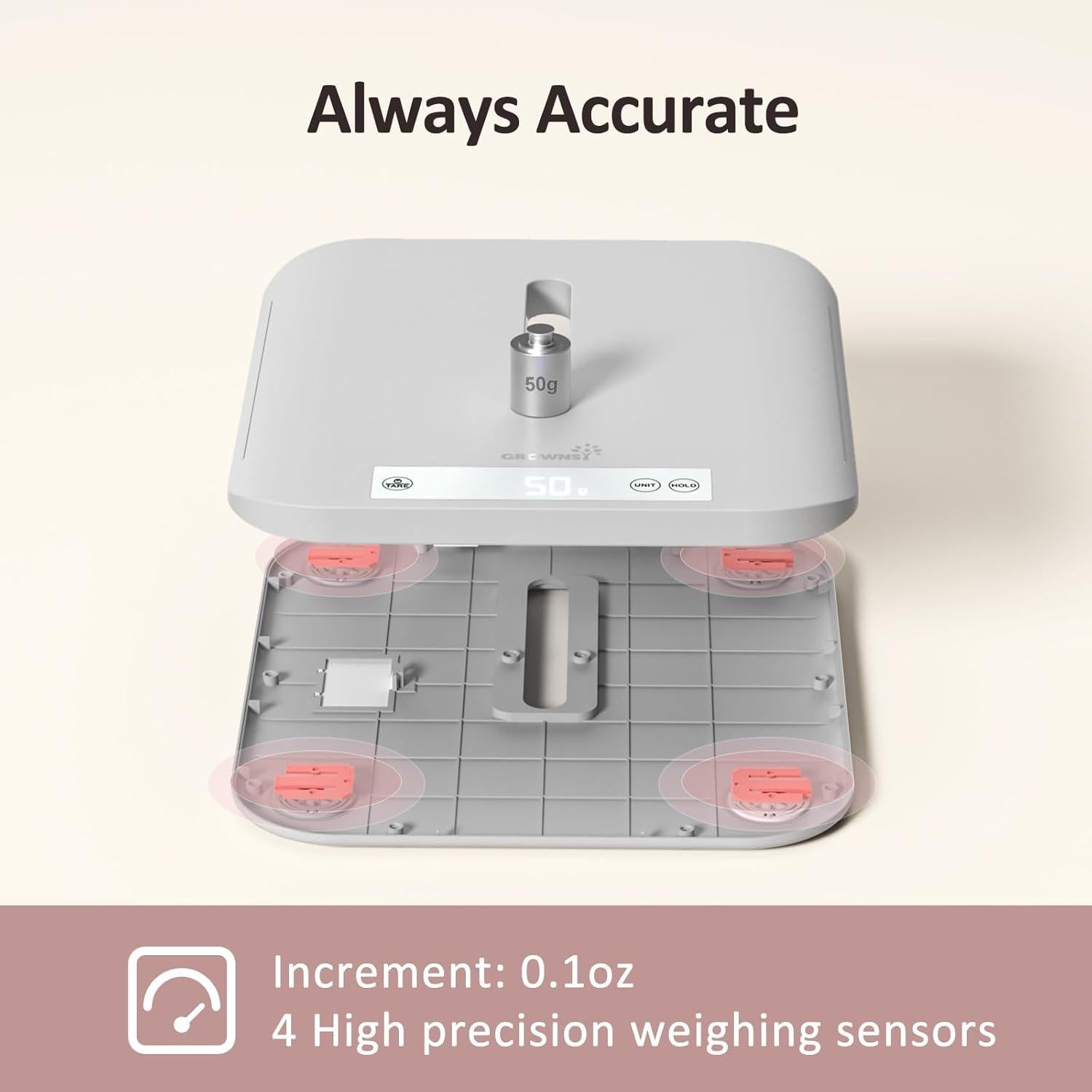 Báscula Digital Multifuncional Grownsy para Bebés y Mascotas 150 kg