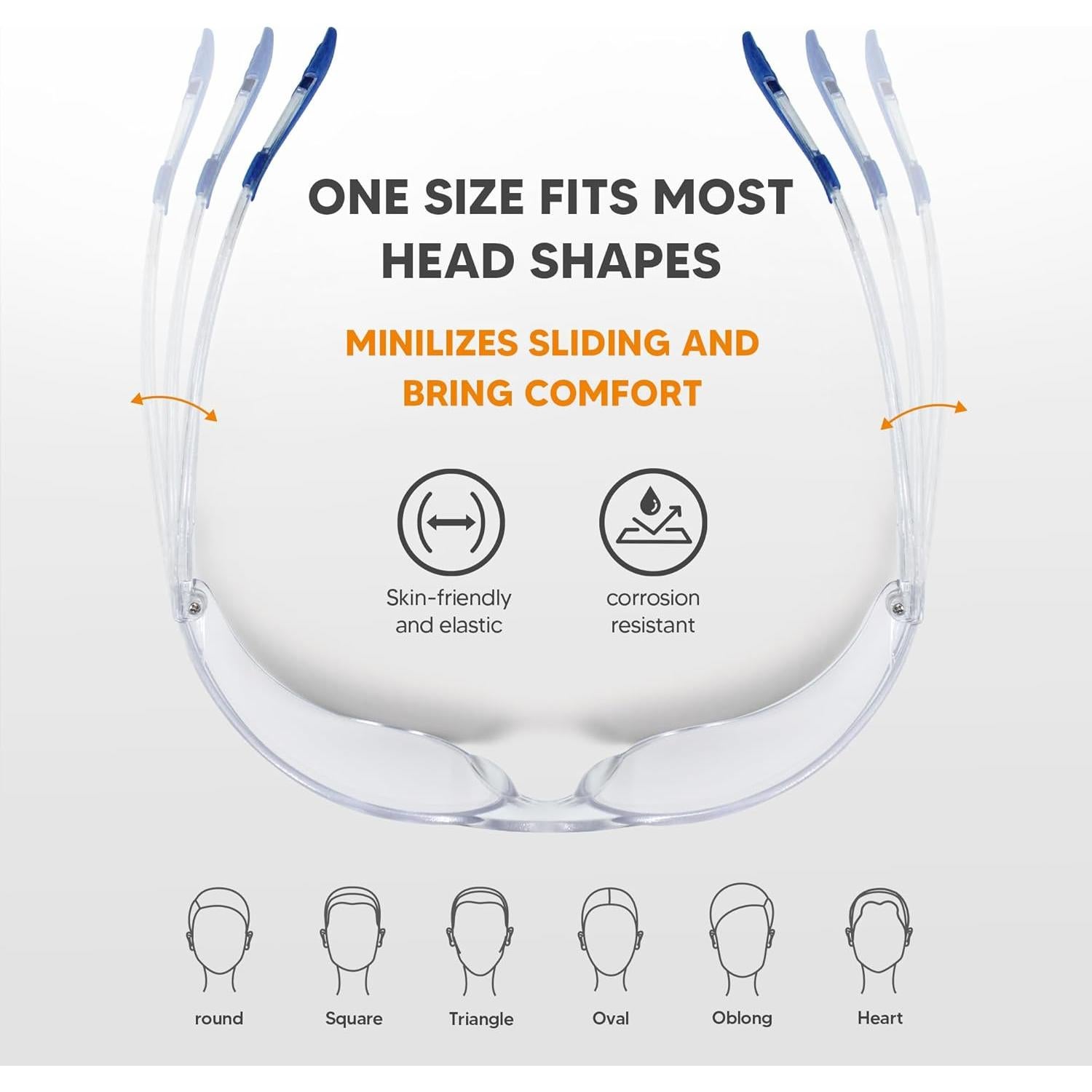 Gafas de Seguridad Transparentes SATTRON 24 Pack UV ANSI Z87.1