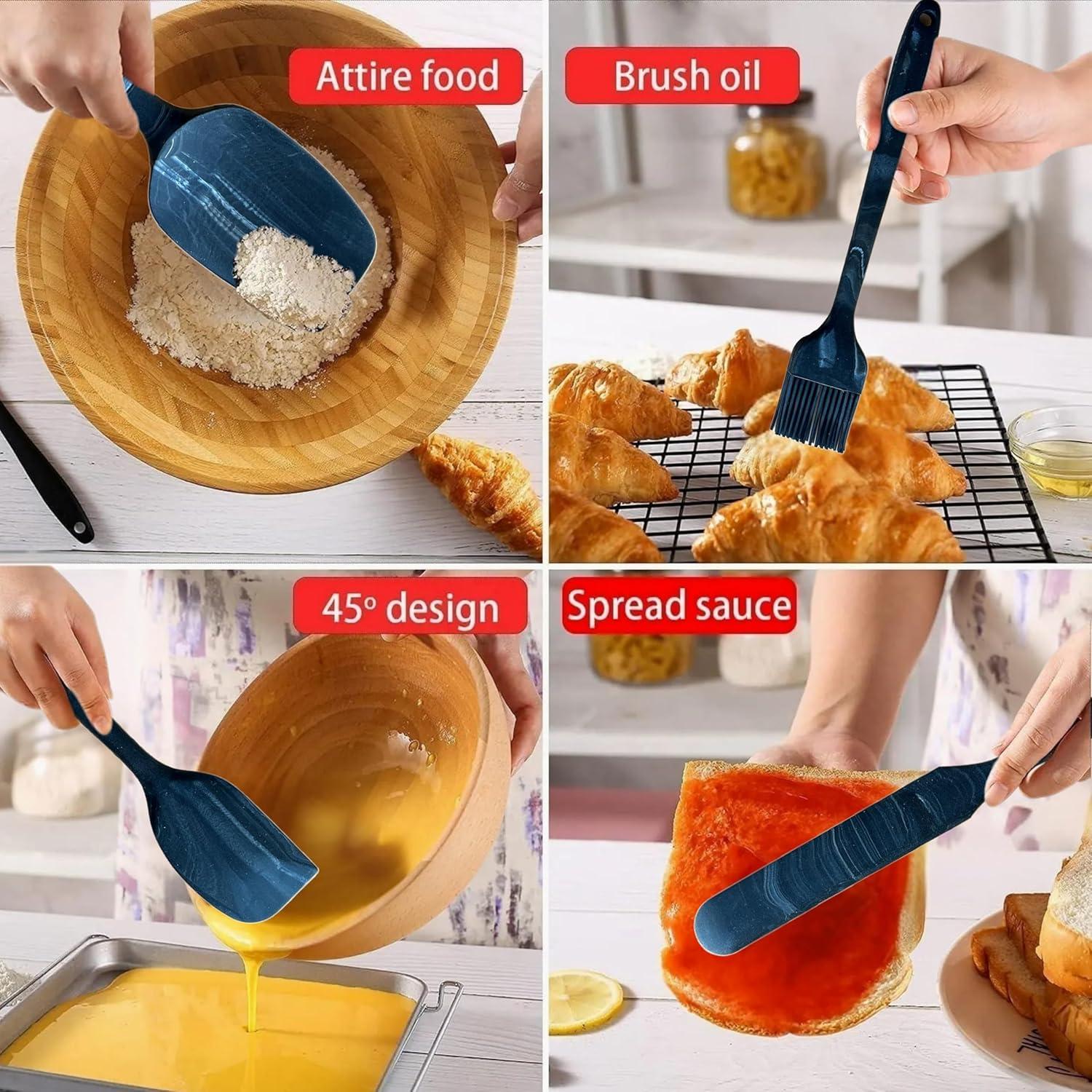 Juego de Espátulas de Silicona DIVIDE STAR 6 Piezas Antiadherente