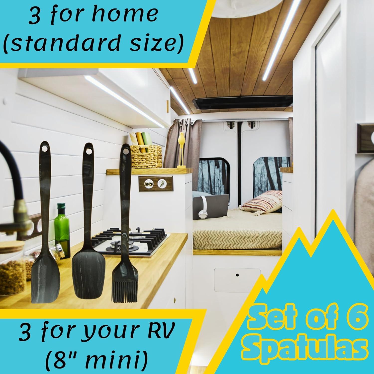 Juego de Espátulas de Silicona DIVIDE STAR 6 Piezas Antiadherente