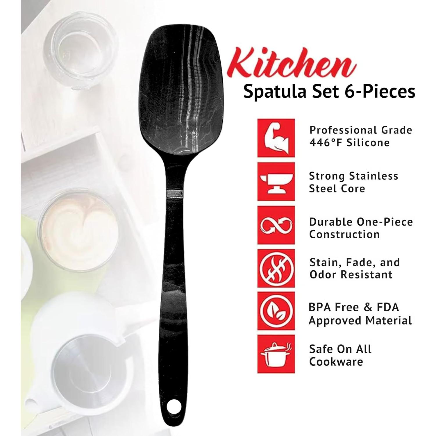 Juego de Espátulas de Silicona DIVIDE STAR 6 Piezas Antiadherente