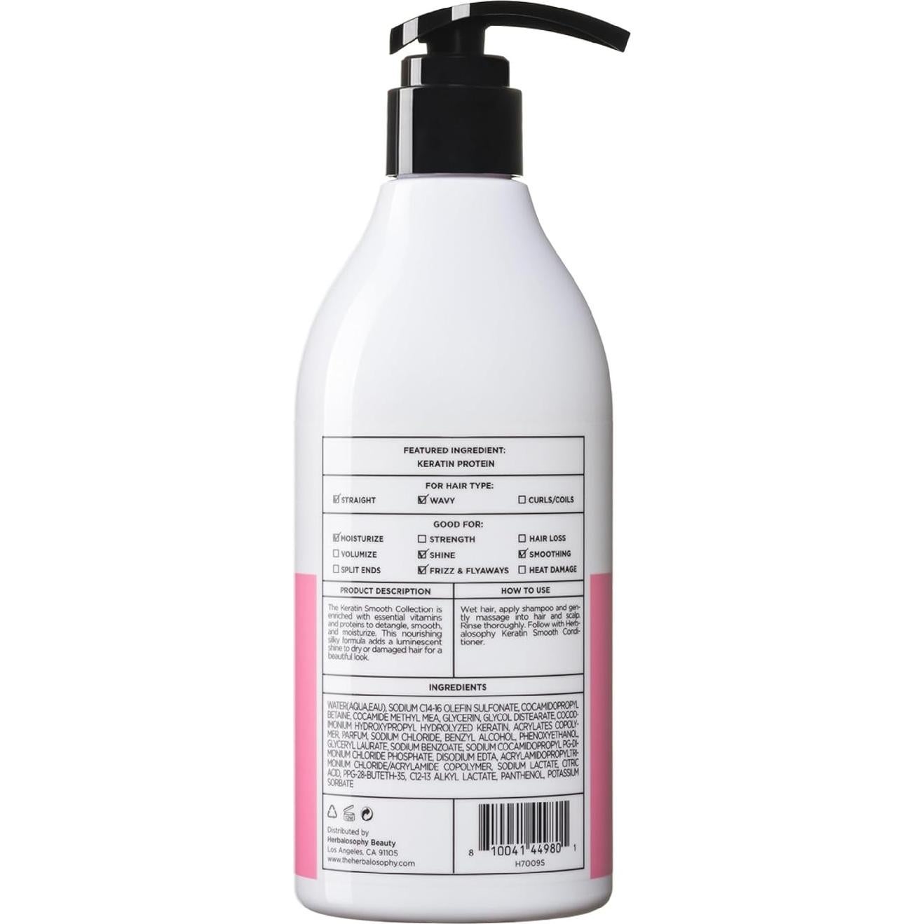 Champú Suave de Queratina Herbalosophy 500 ml - Cabello Brillante