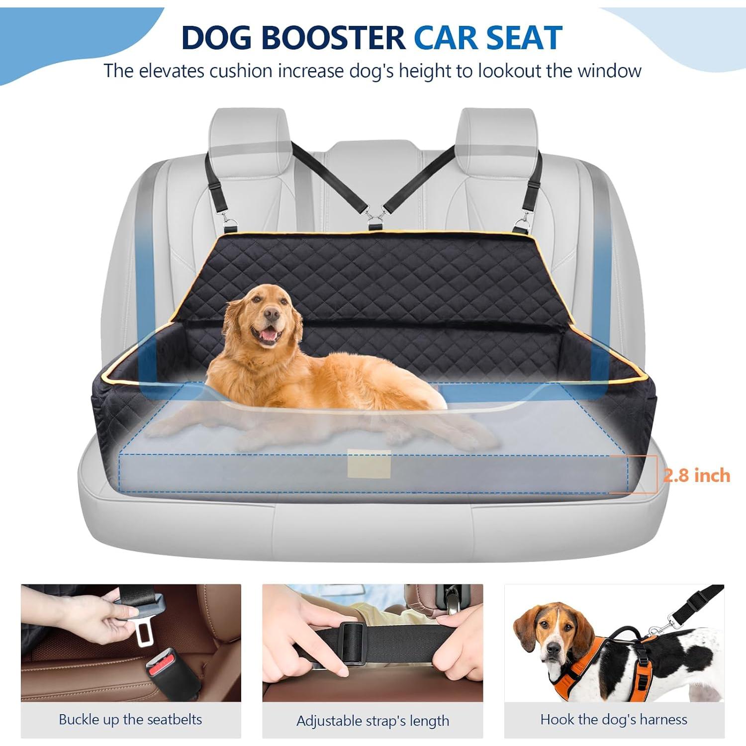 Asiento de Coche para Perros Grandes XIEEAOZEE XL 110.5x50.8cm