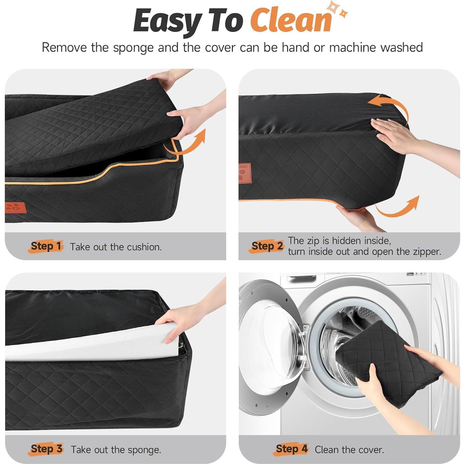 Asiento de Coche para Perros Grandes XIEEAOZEE XL 110.5x50.8cm