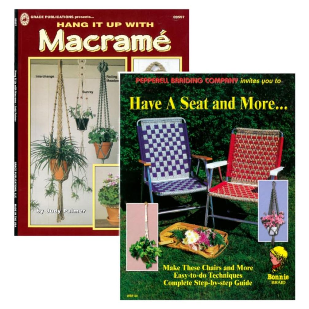 Libros de Manualidades DIY Macramé Craft County - 2 Paquete