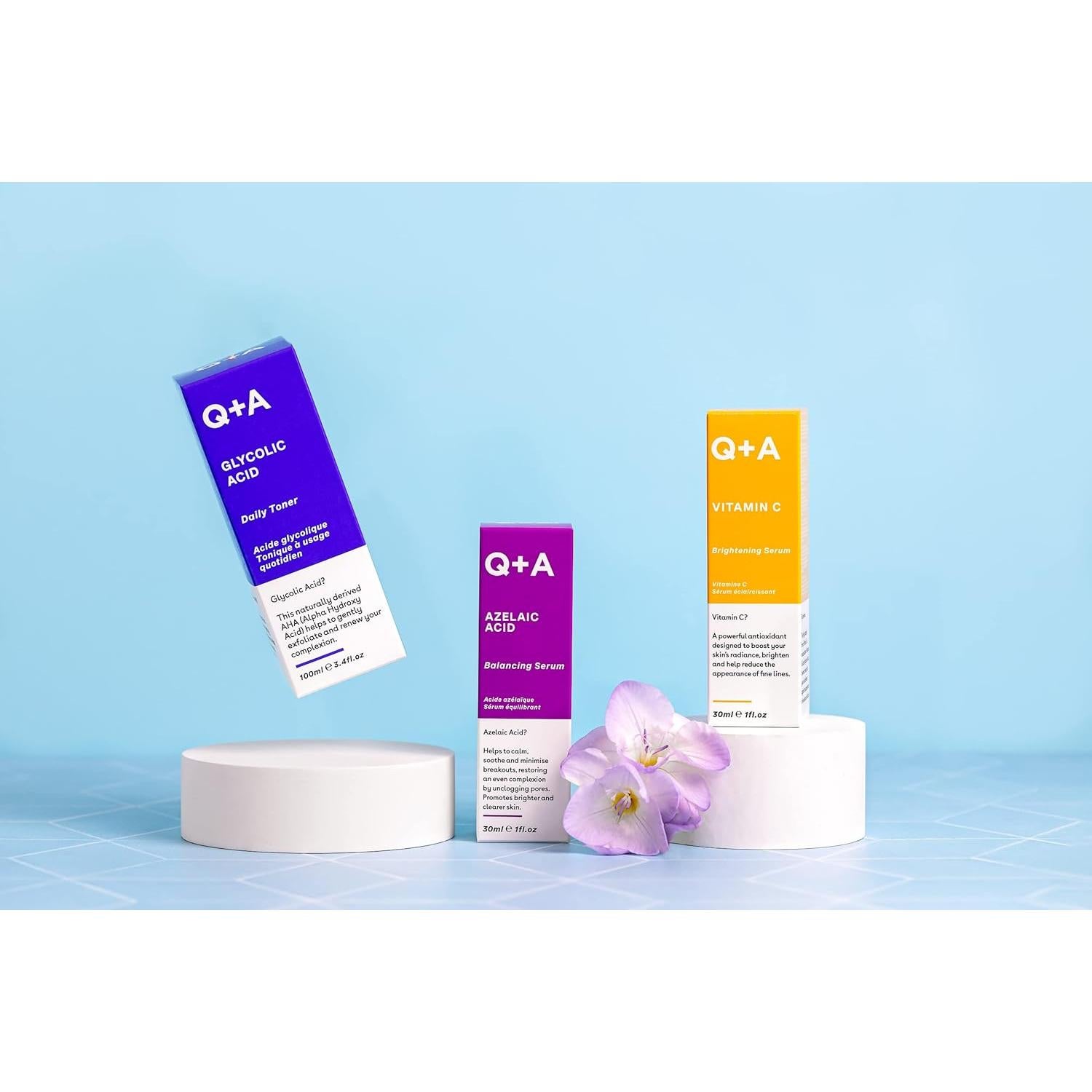 Suero Facial Equilibrante Q+A Ácido Azelaico 30ml con Zinc PCA