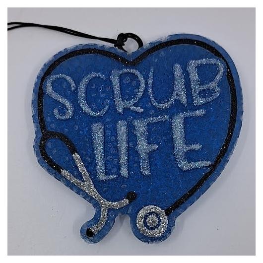 Ambientador de Coche Scrub Life Corazón - Aroma Larga Duración