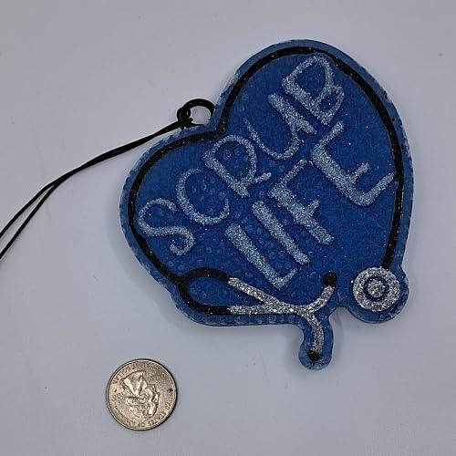 Ambientador de Coche Scrub Life Corazón - Aroma Larga Duración