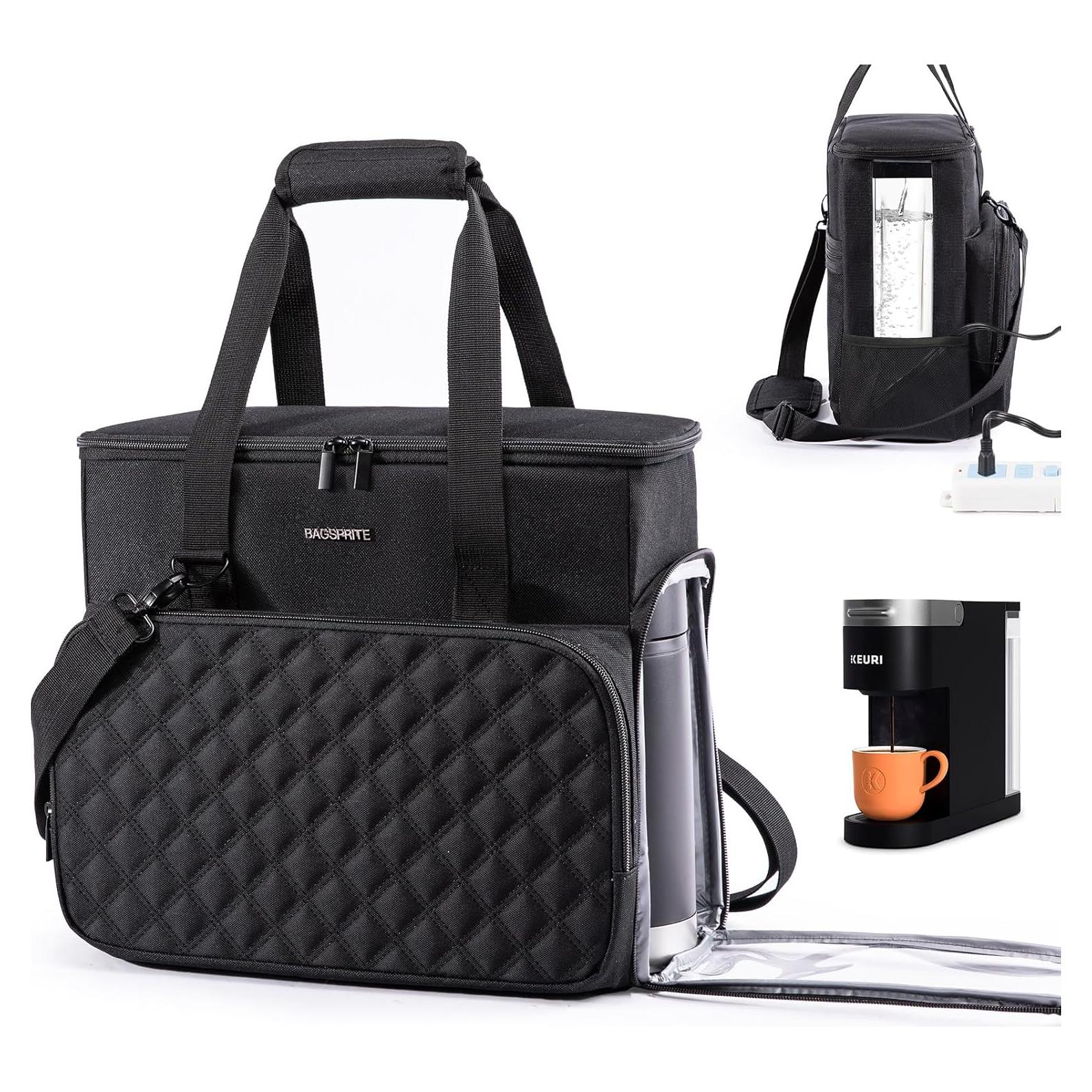 Bolsa de Viaje BAGSPRITE para Cafetera Keurig K-Slim Negra