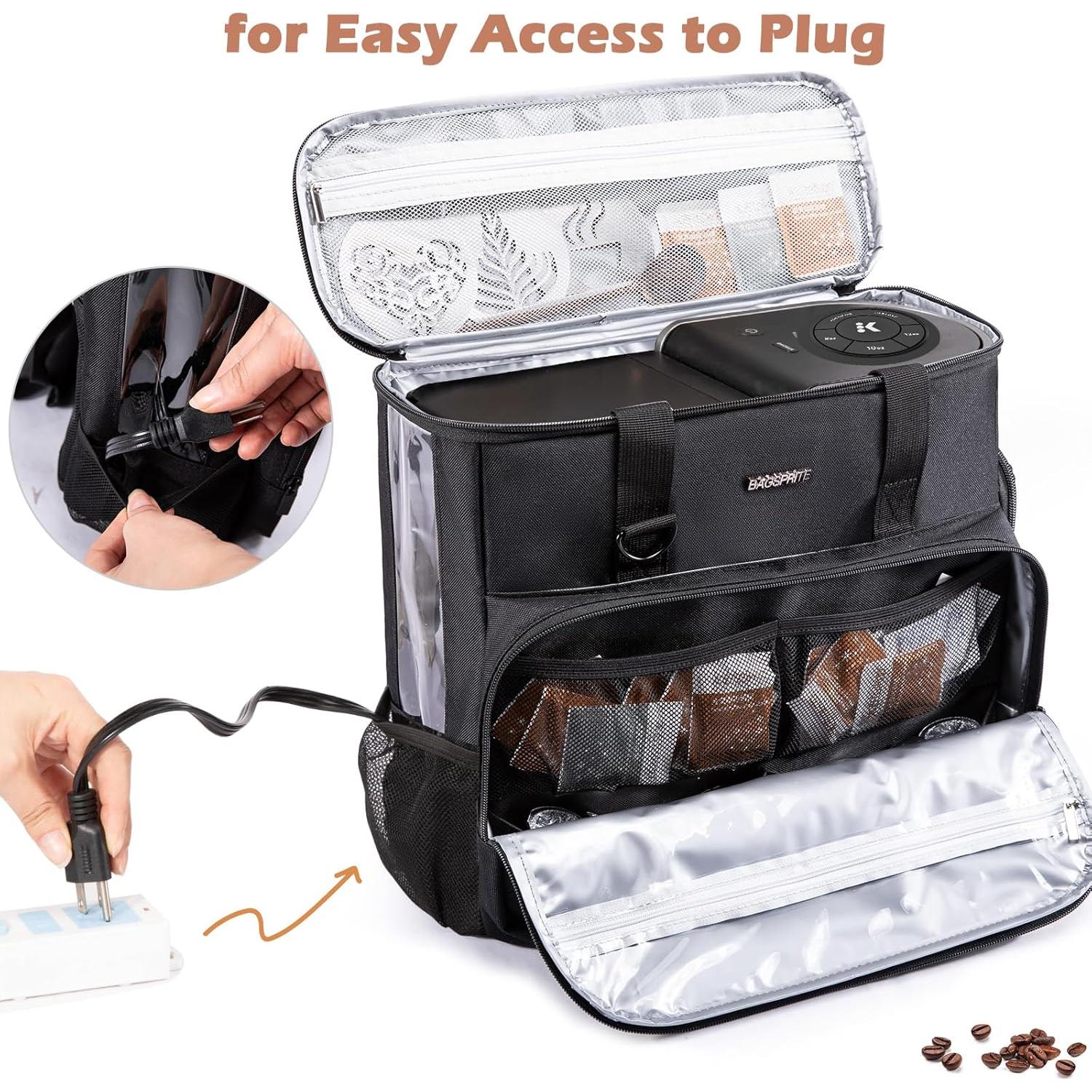 Bolsa de Viaje BAGSPRITE para Cafetera Keurig K-Slim Negra