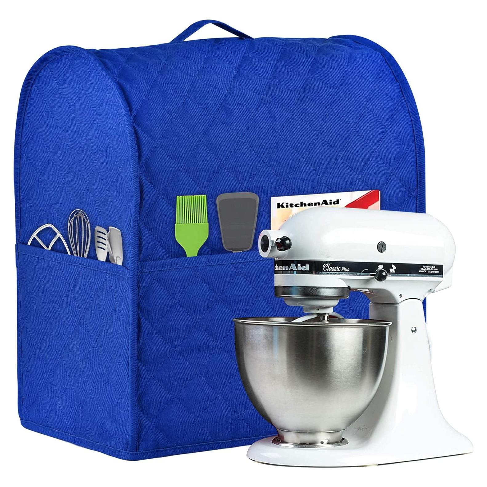 Cubierta para Batidora de Pie Kitchenaid Algodón Azul 4.5-5 Qt
