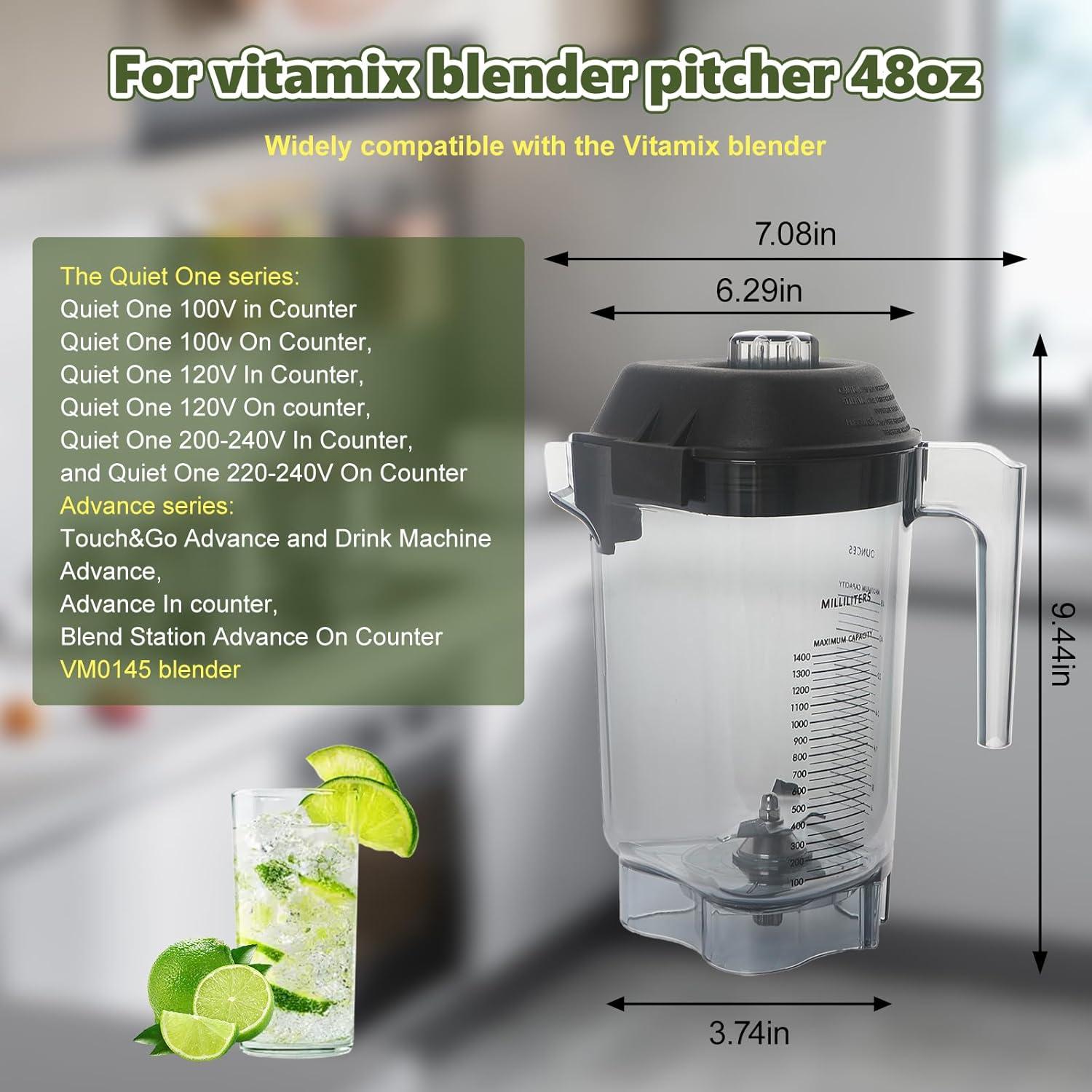 Jarra de licuadora Vitamix 48oz Advance para VM0145 y más