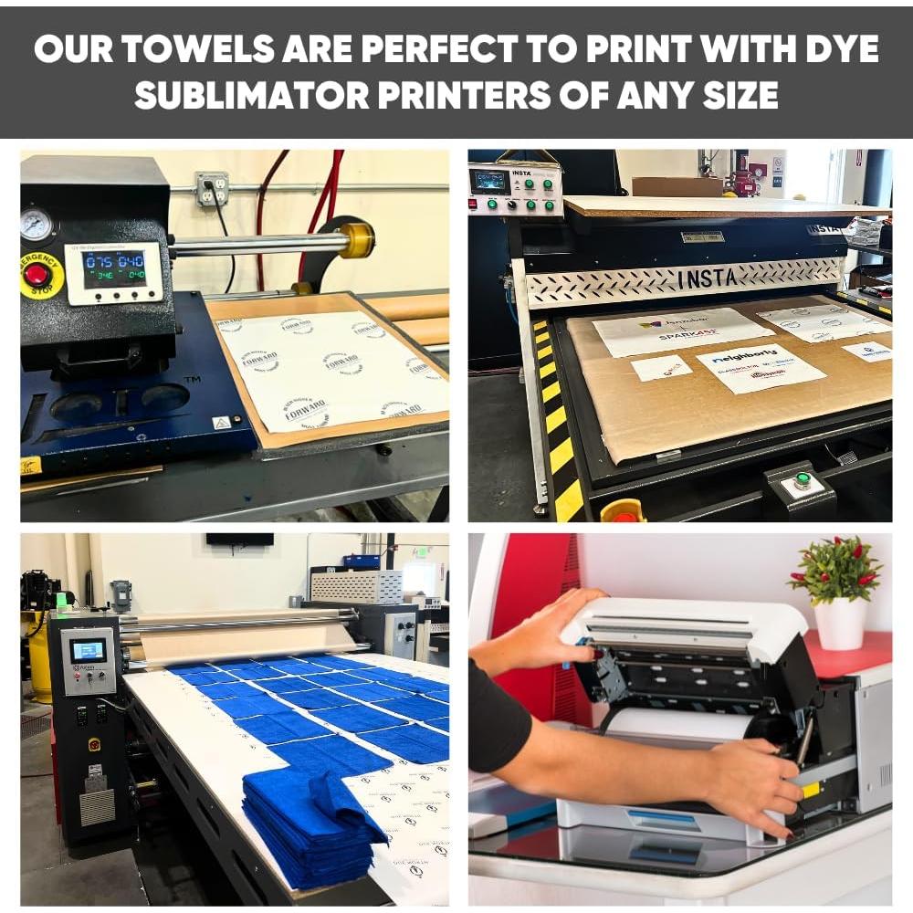 Toallas de Microfibra Blancas para Sublimación 40.6x61 cm - 156 Unidades