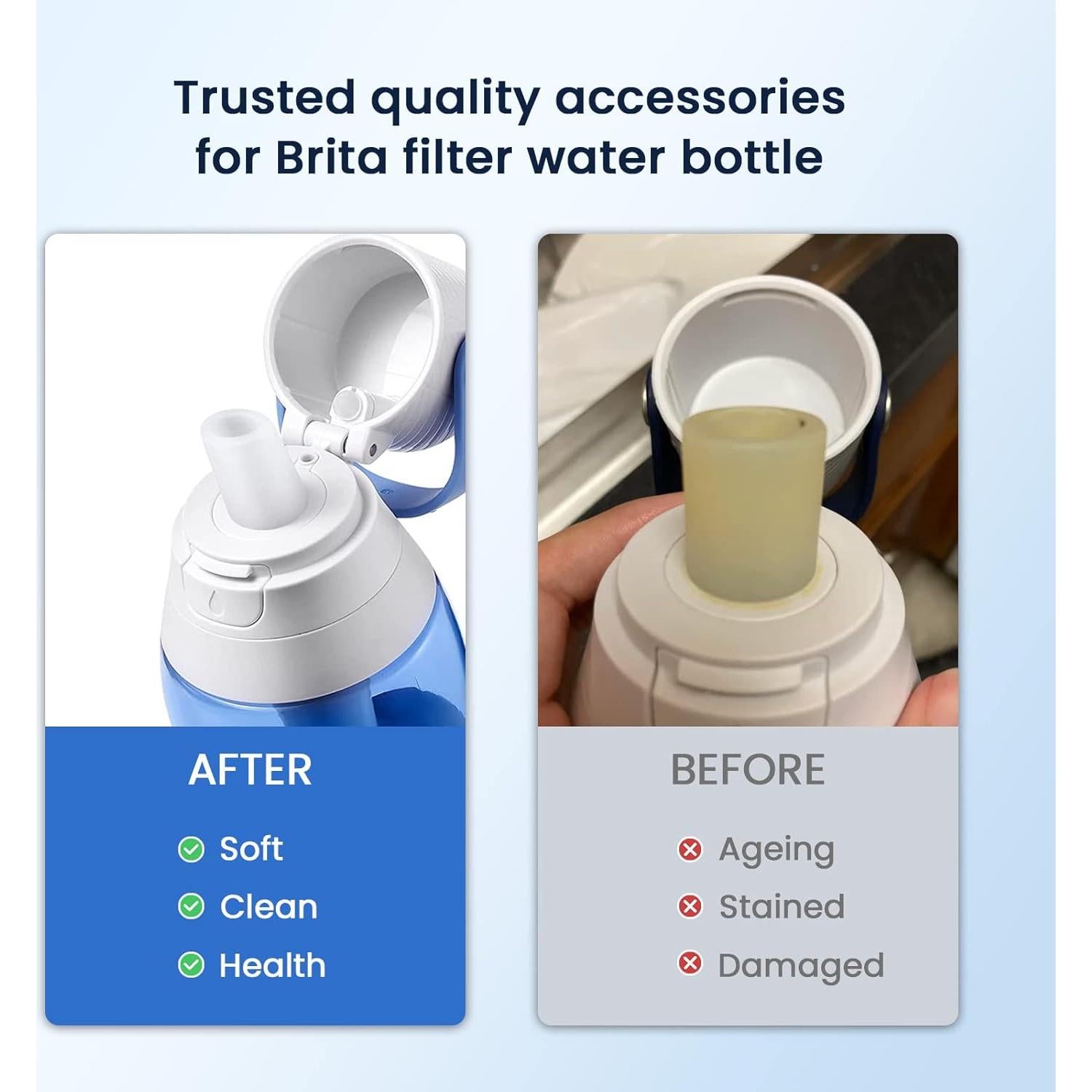 Válvula de Mordida GLACIER FRESH para Botellas Brita - Paquete de 2