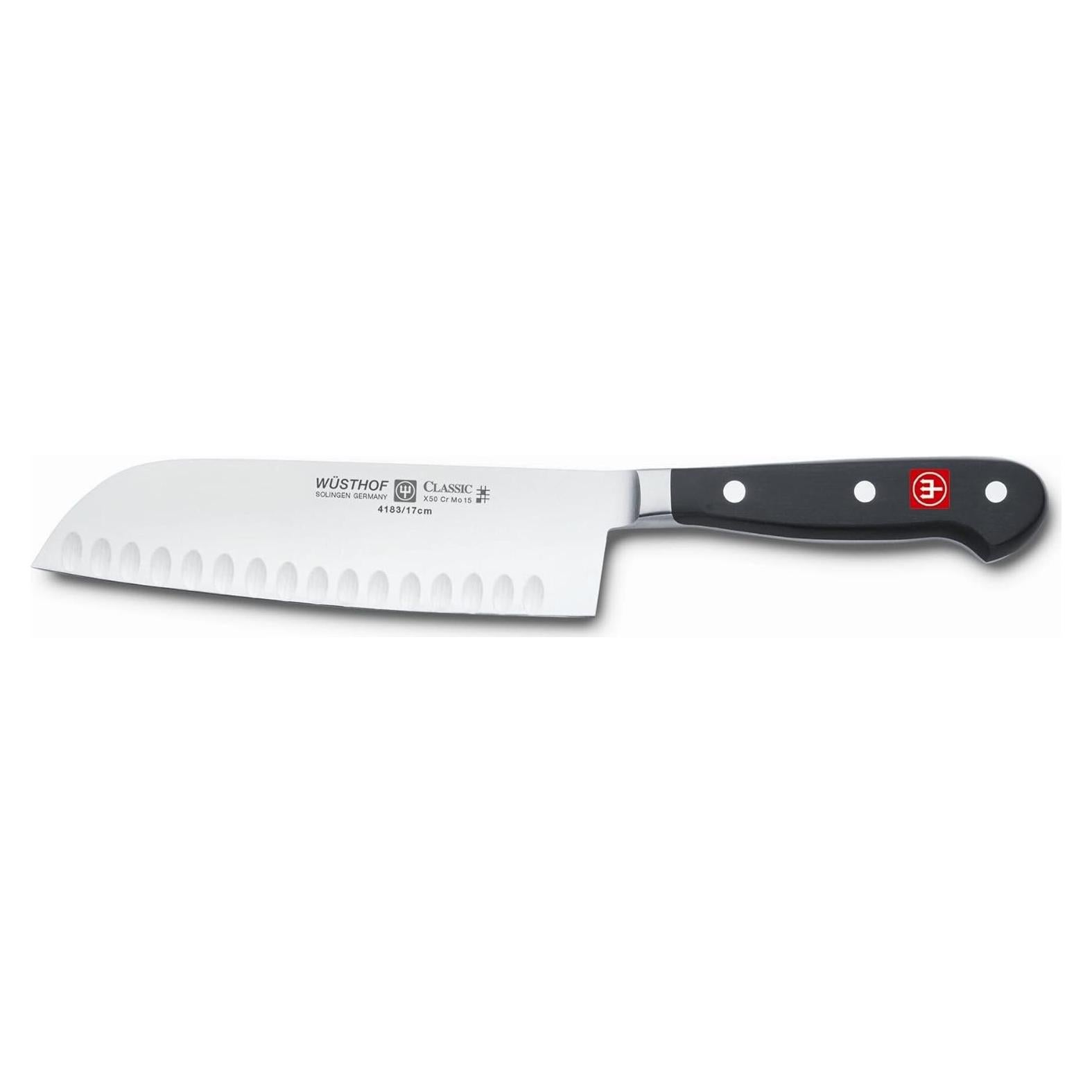 Cuchillo Santoku Wüsthof Clásico 18 cm Forjado Acero Inoxidable