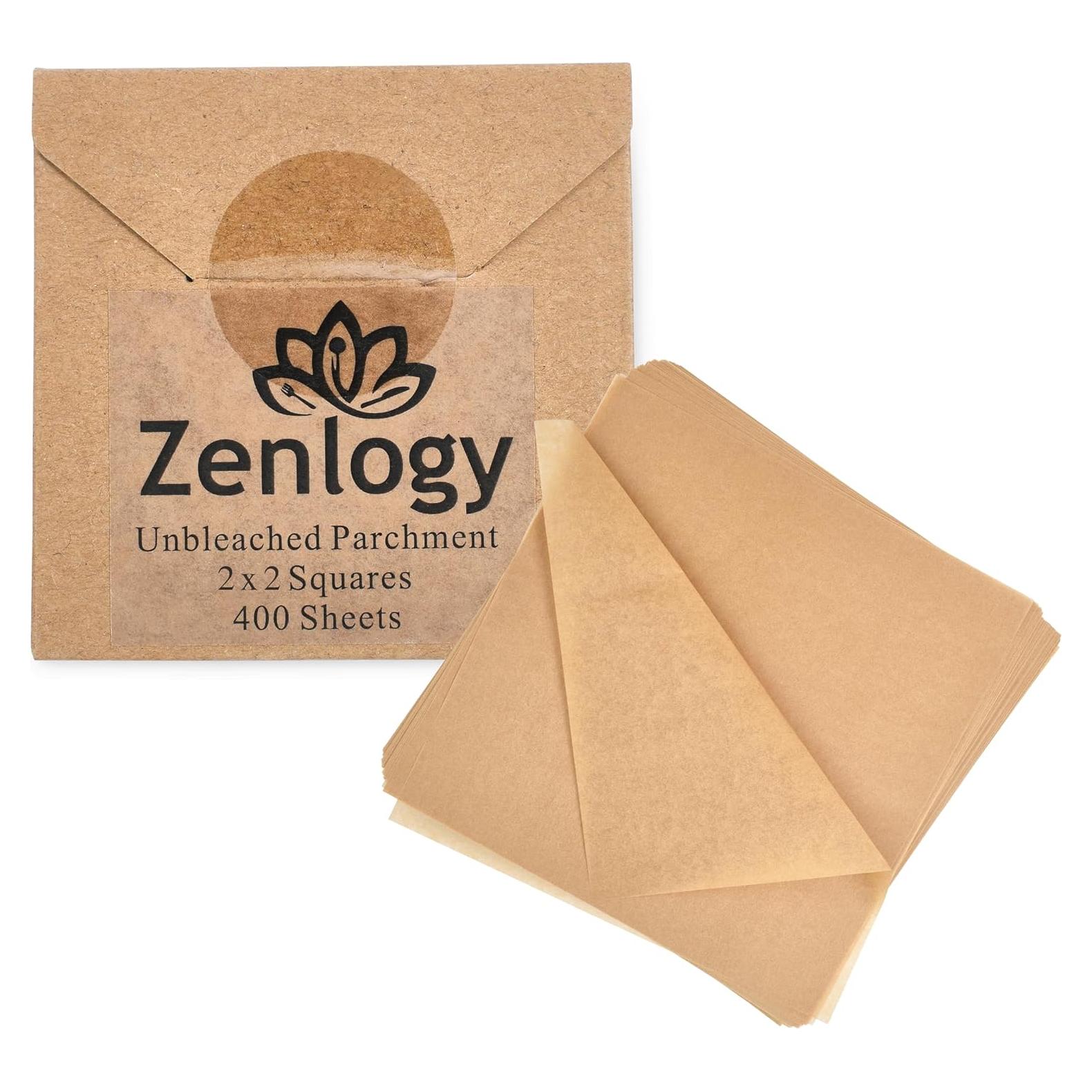 Papel Pergamino Sin Blanquear Zenlogy 5.08x5.08 cm - 400 Hojas