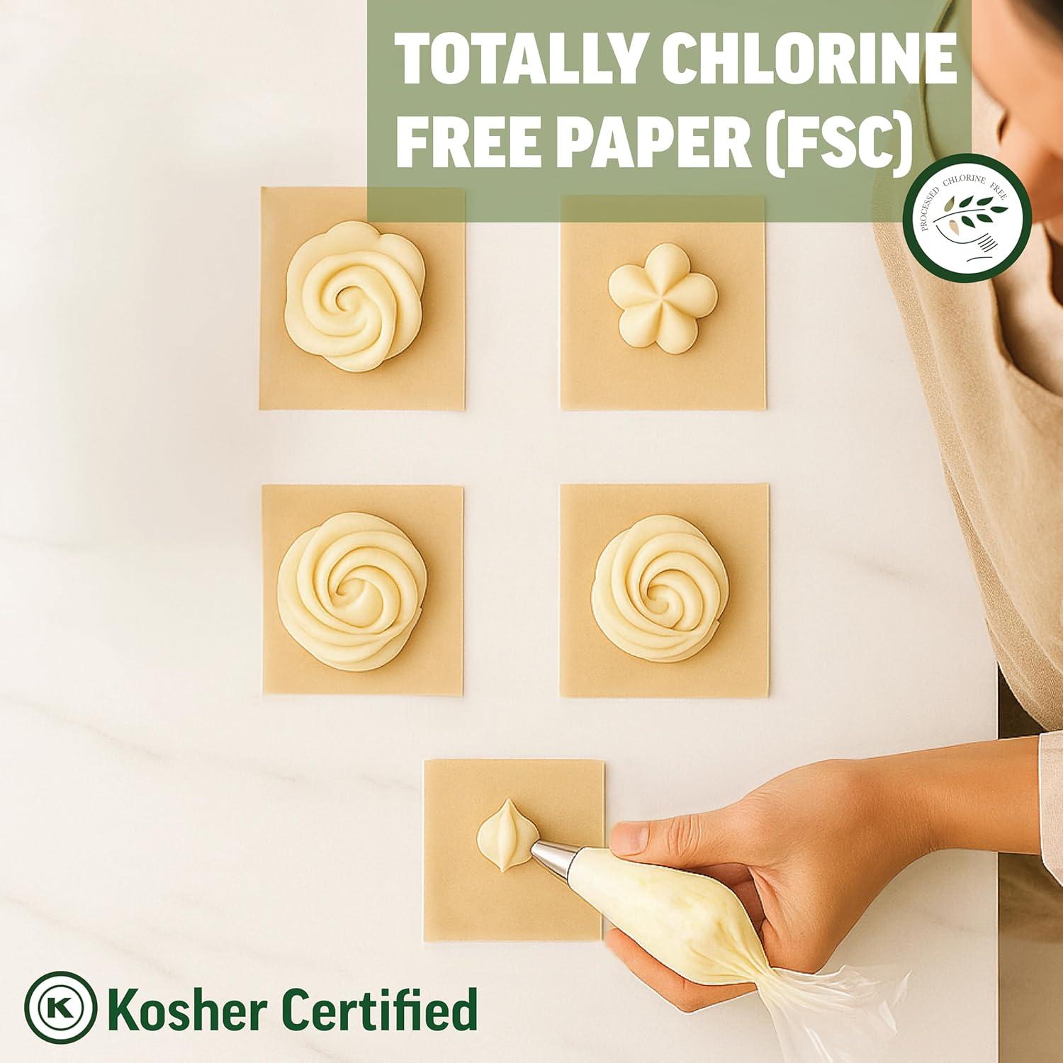 Papel Pergamino Sin Blanquear Zenlogy 5.08x5.08 cm - 400 Hojas