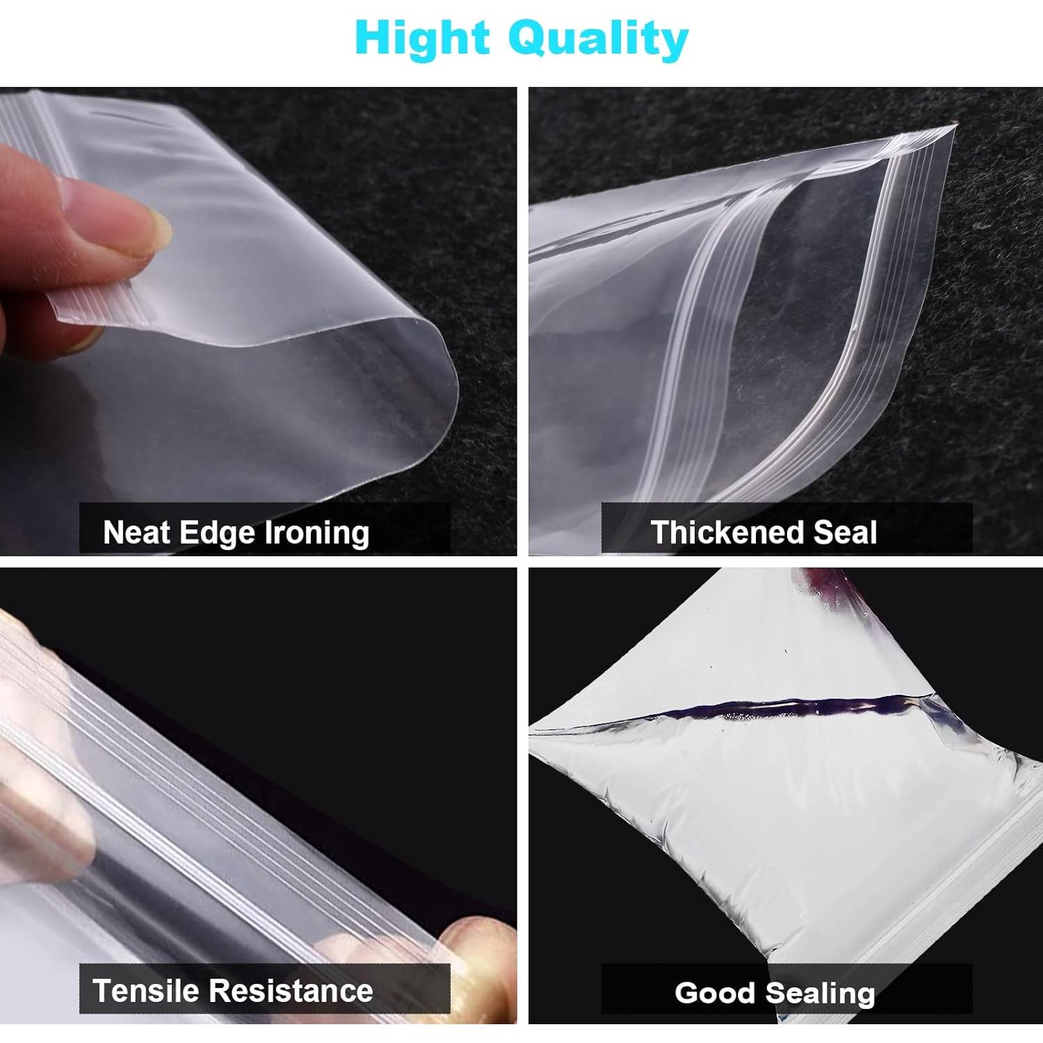 400 Bolsas de Plástico Reutilizables VOPTON 4 Tamaños 15x10cm