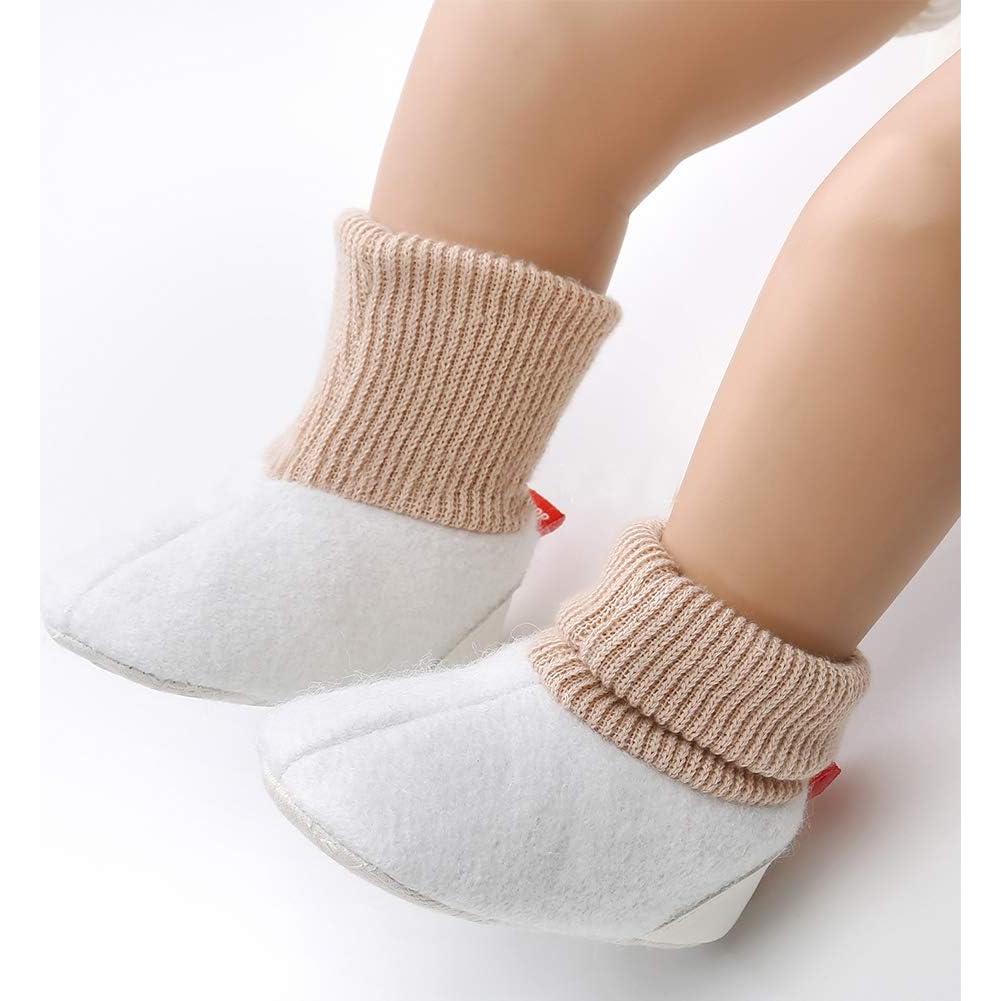 Botines Antideslizantes para Bebés Niños Niñas Algodón Invierno