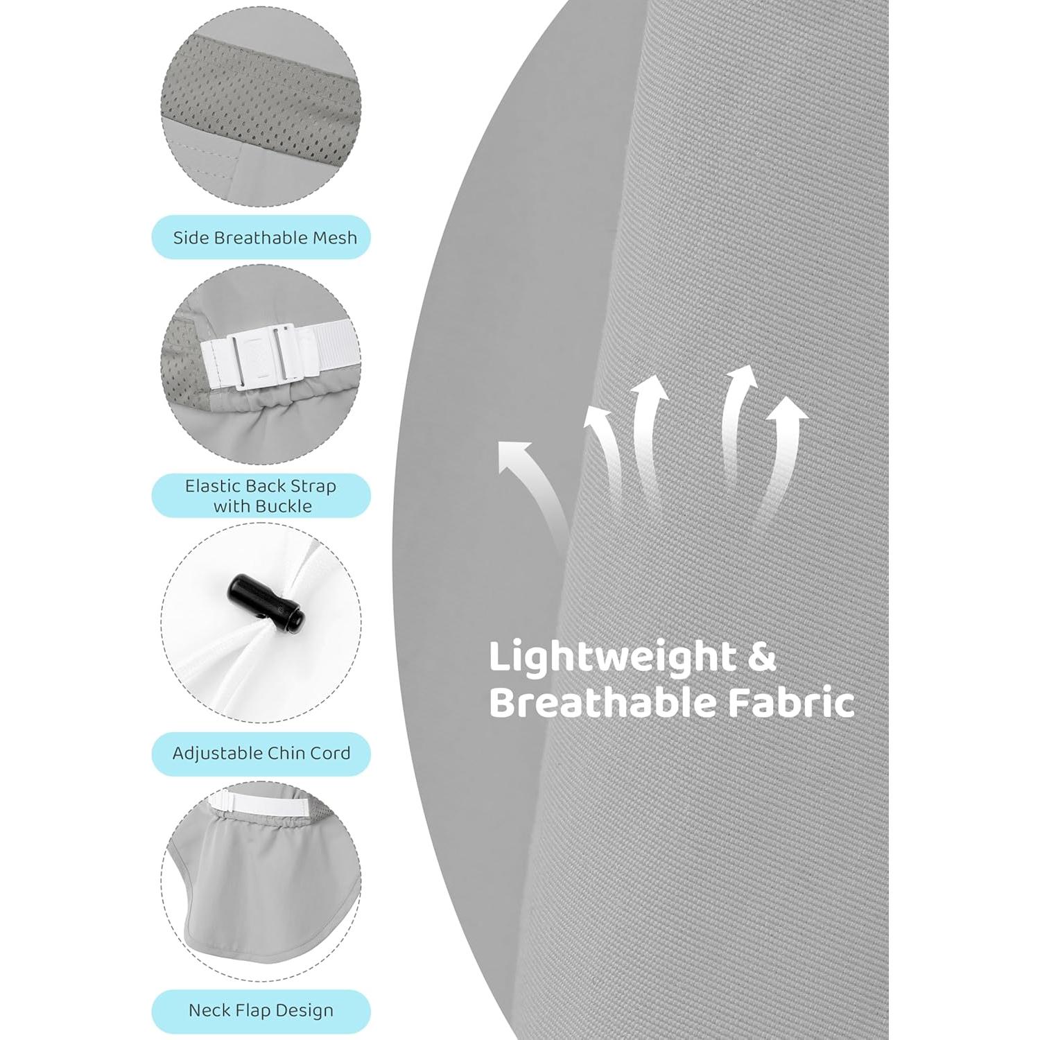 Sombrero de Sol Cooraby 2 Pack UPF 50+ para Bebés 6-24 Meses