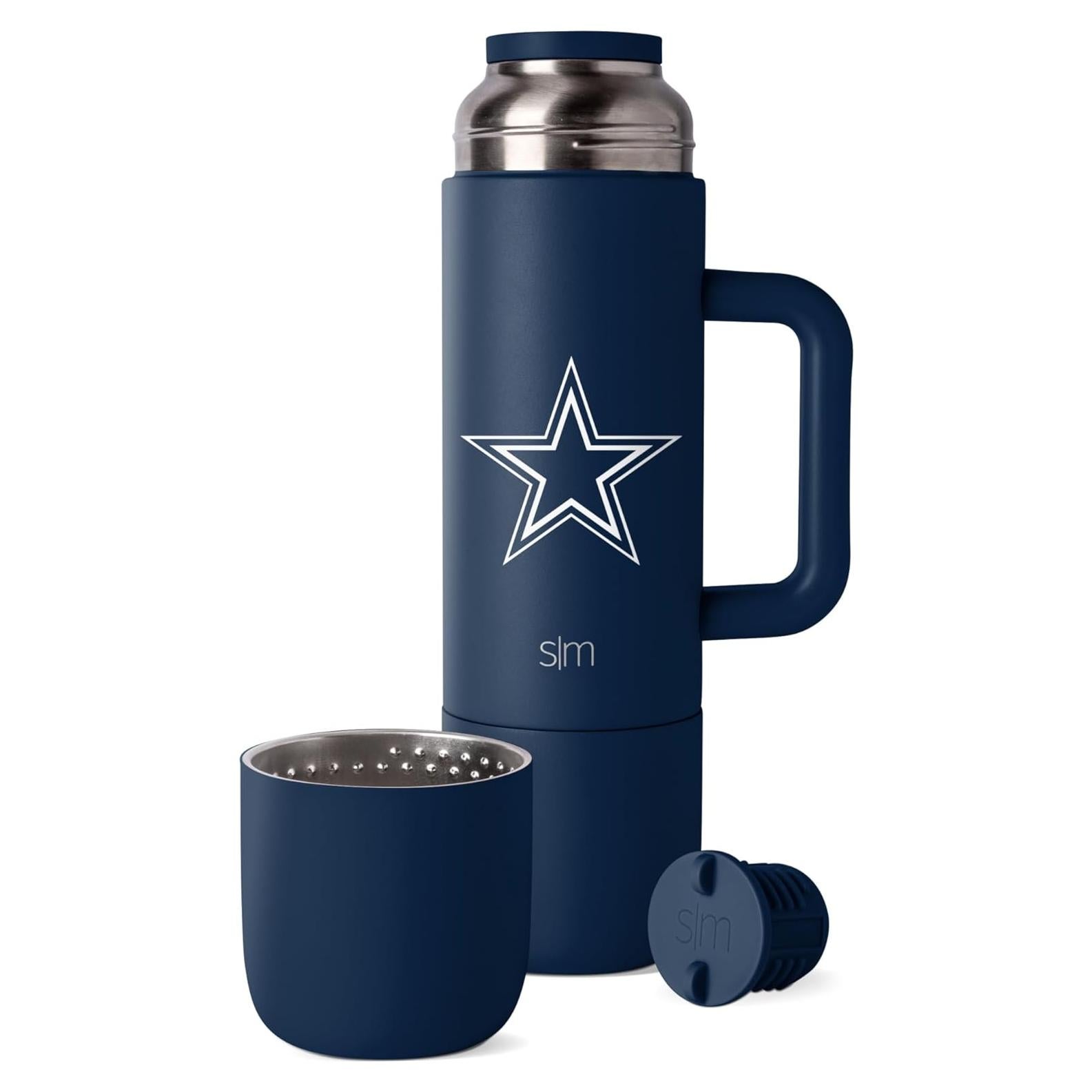 Termo Aislado Simple Modern NFL Dallas Cowboys 1064ml con 2 Tazas