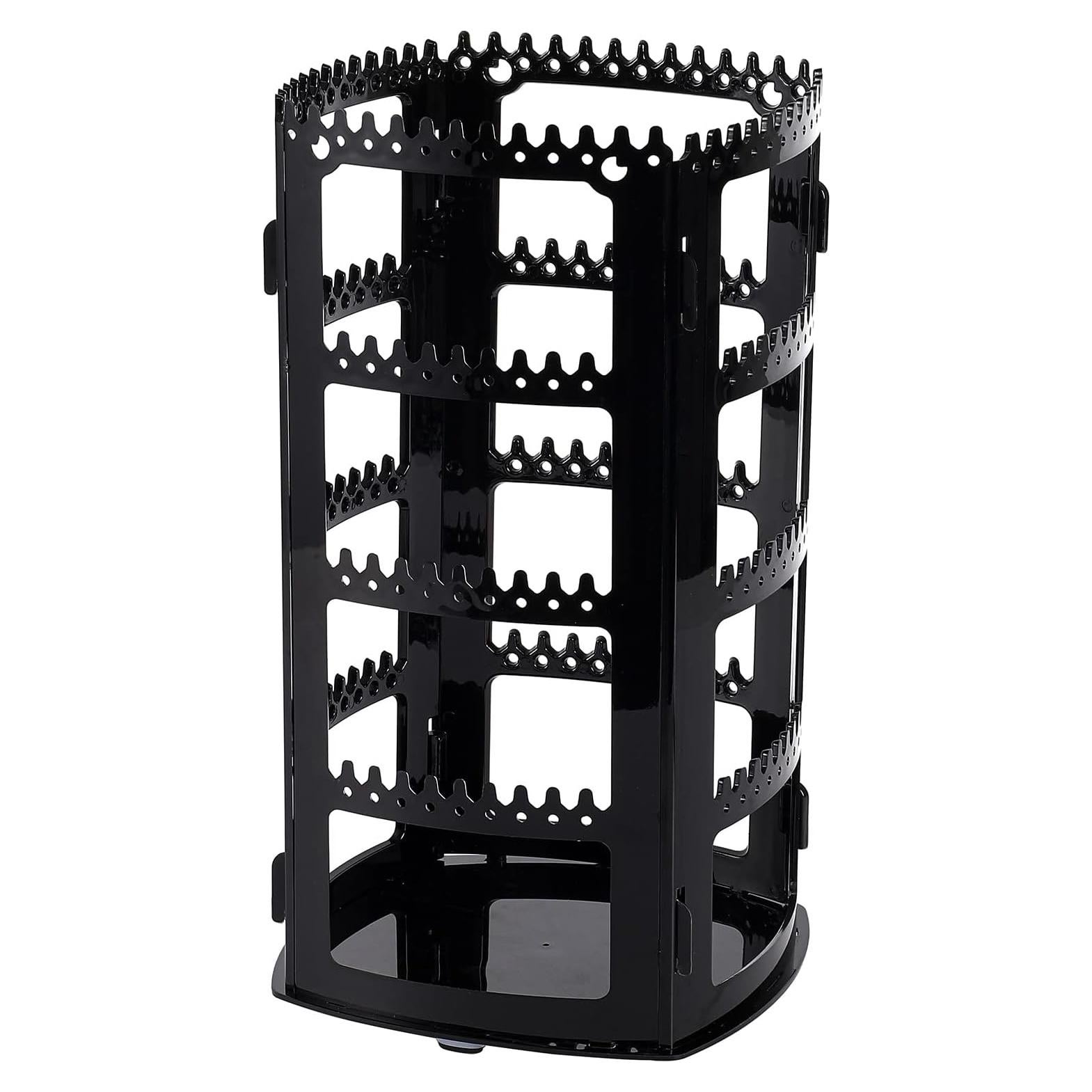 Sooyee Organizador de Joyería 360° Negro - Soporte para Pendientes y Collares