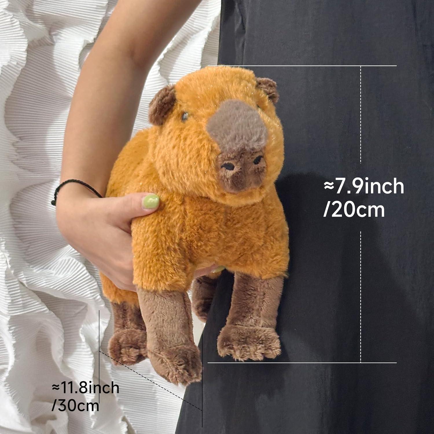 Juguete de Peluche Capibara Liraziva 20 cm Suave y Abrazable