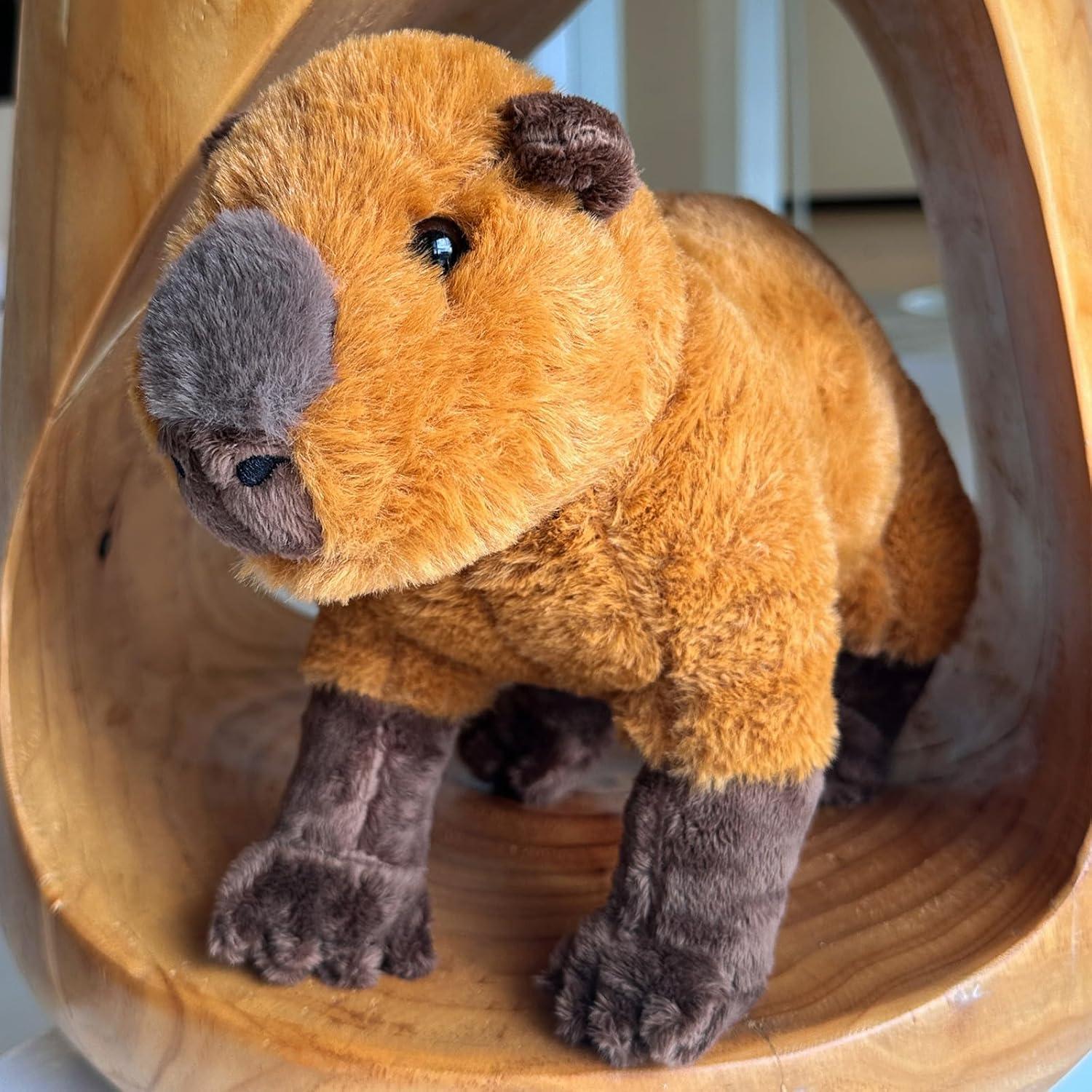 Juguete de Peluche Capibara Liraziva 20 cm Suave y Abrazable