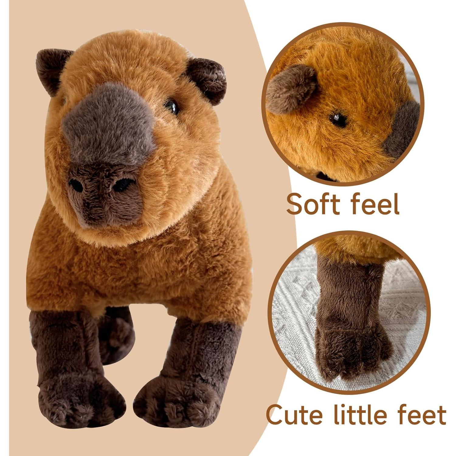 Juguete de Peluche Capibara Liraziva 20 cm Suave y Abrazable