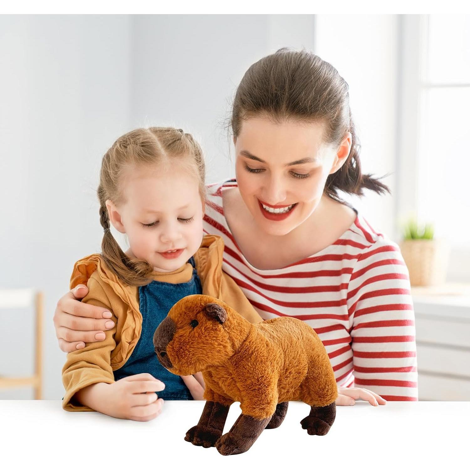 Juguete de Peluche Capibara Liraziva 20 cm Suave y Abrazable