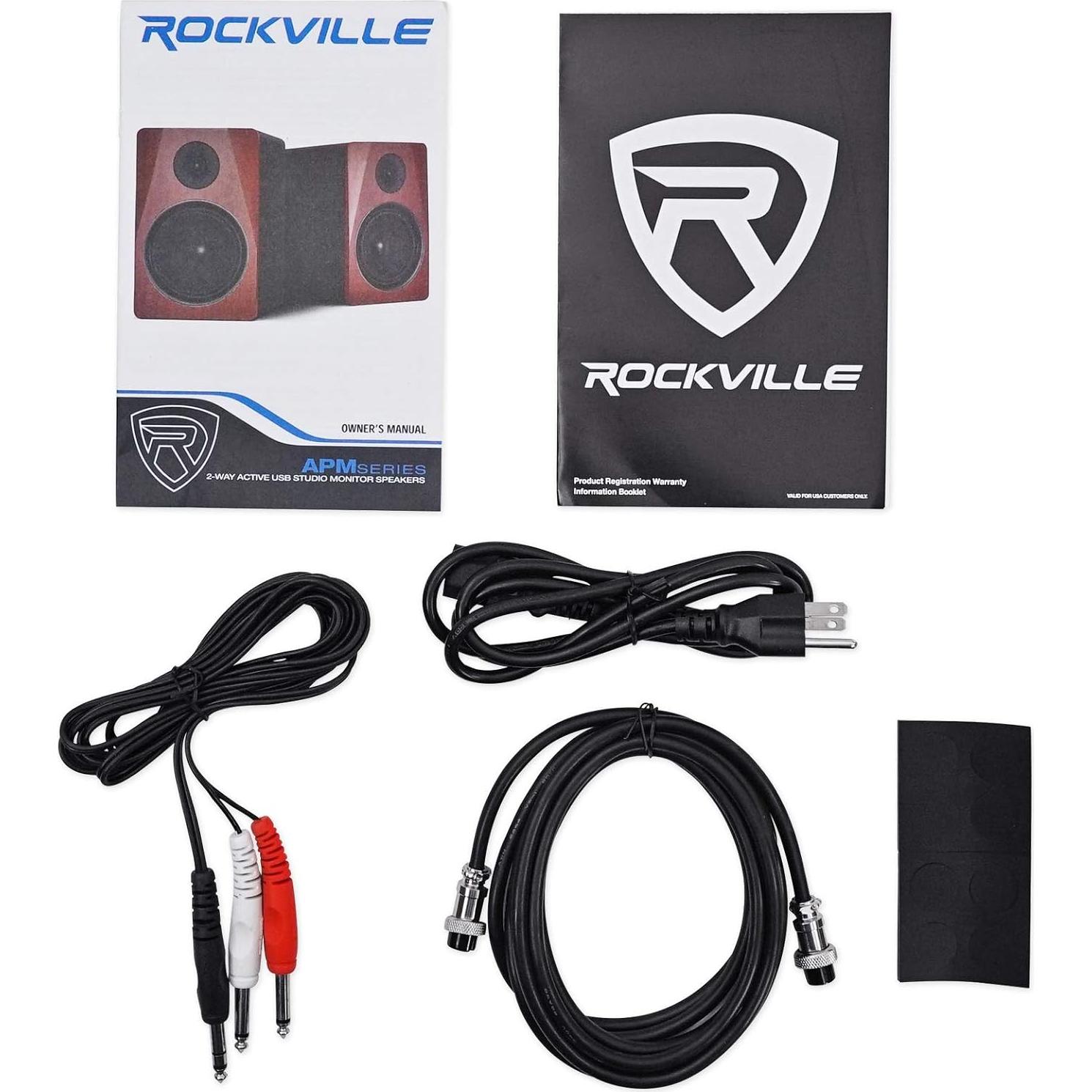 Altavoces de Estudio Rockville APM6 Bi-amplificados 350W