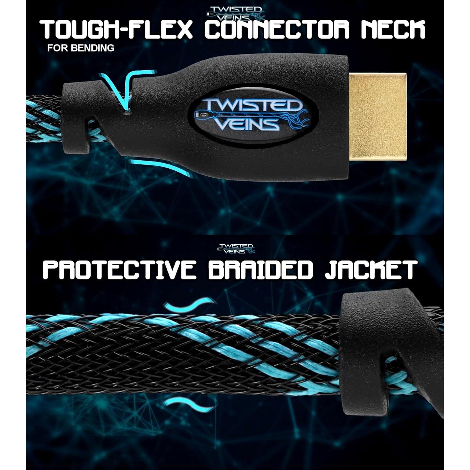 Cable HDMI 7.5m Twisted Veins Alta Velocidad 4K 60Hz