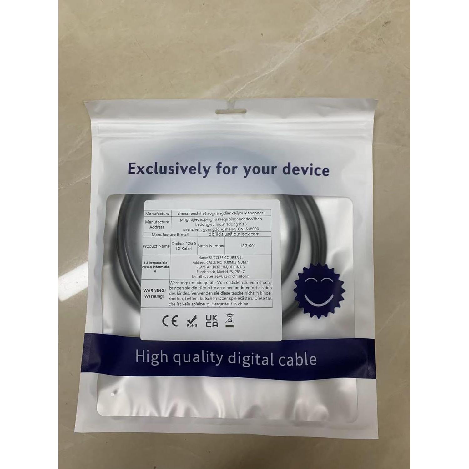 Cable SDI 4K Dbilida 91 cm BNC 12G Coaxial 16AWG