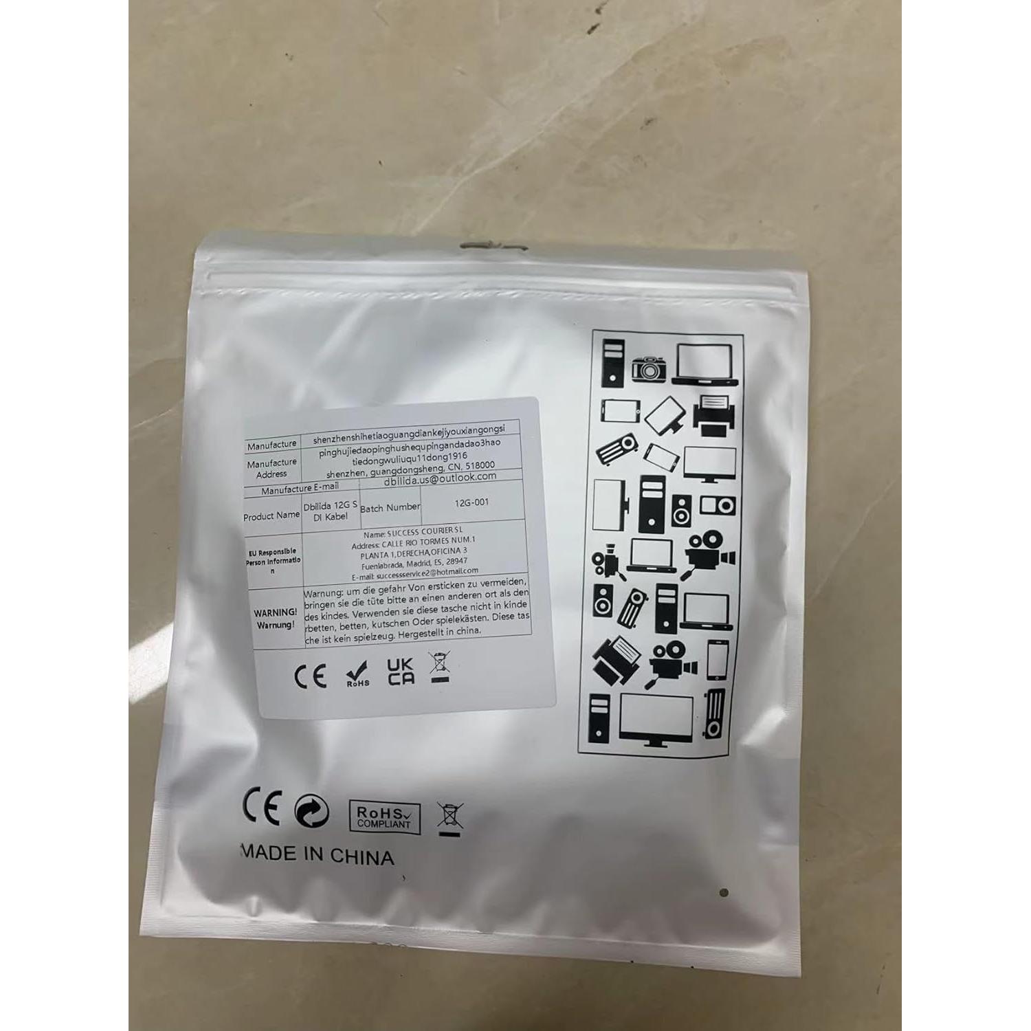 Cable SDI 4K Dbilida 91 cm BNC 12G Coaxial 16AWG