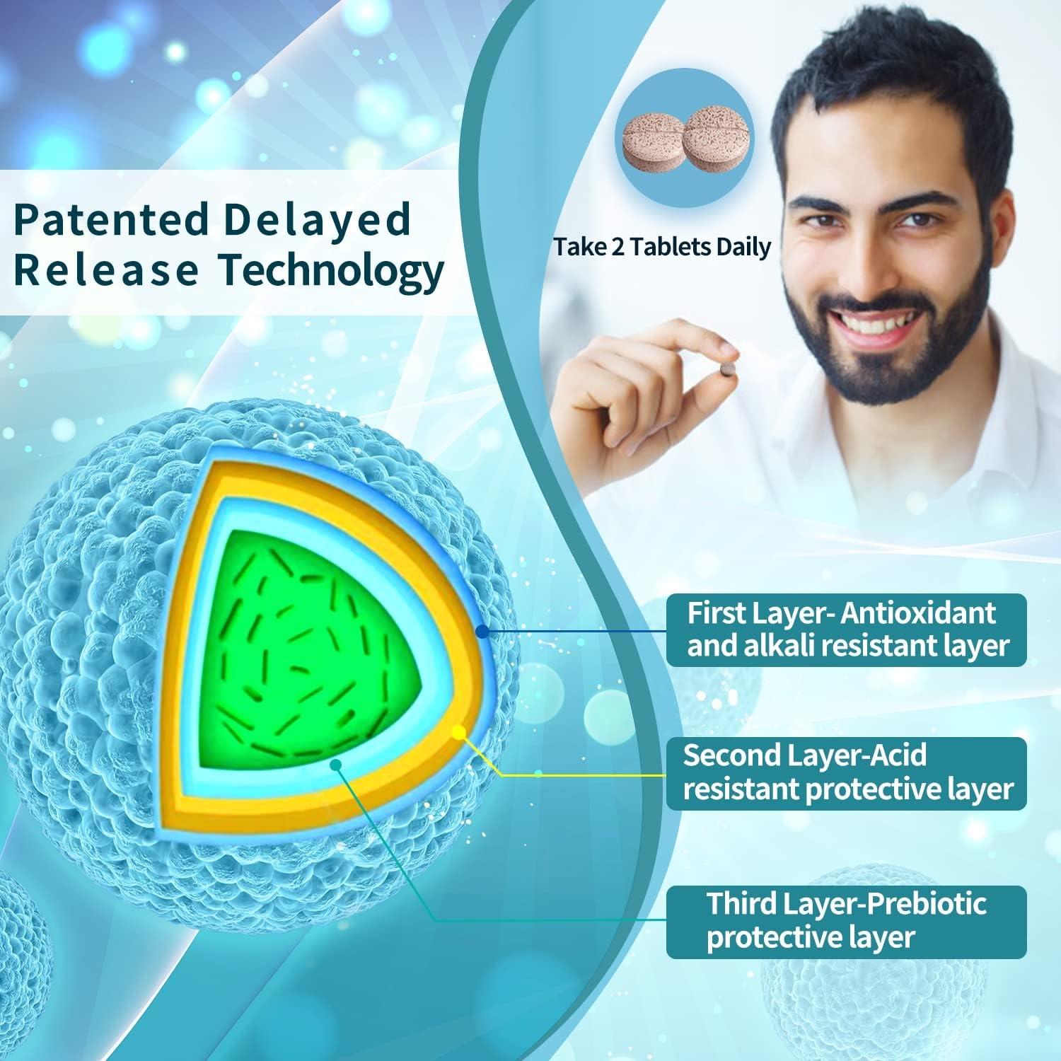 Probióticos para Hombres Nature Target 60 Mil Millones 90 Tabletas