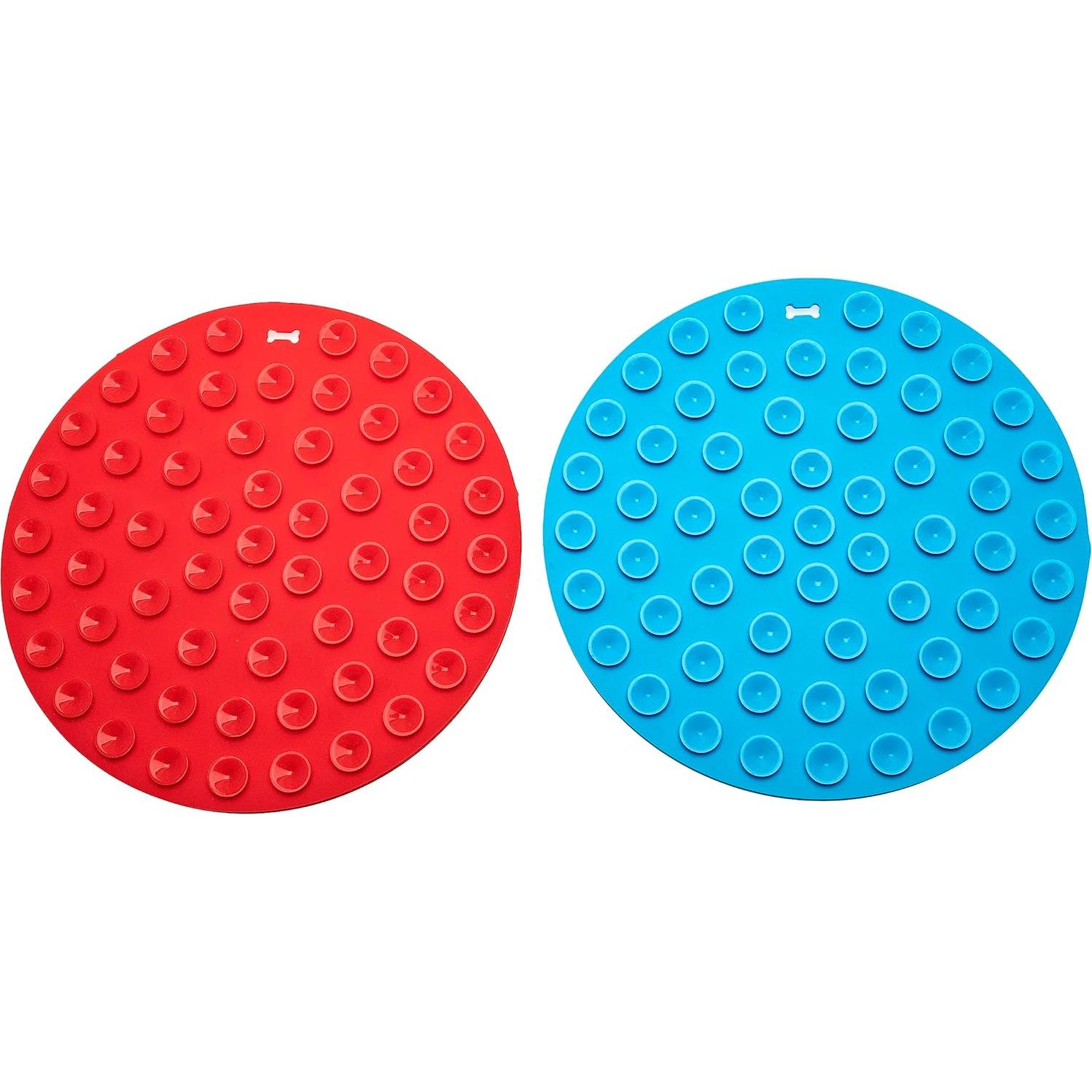 Alfombrilla Lick para Perros y Gatos Nice Paws - Azul Redonda