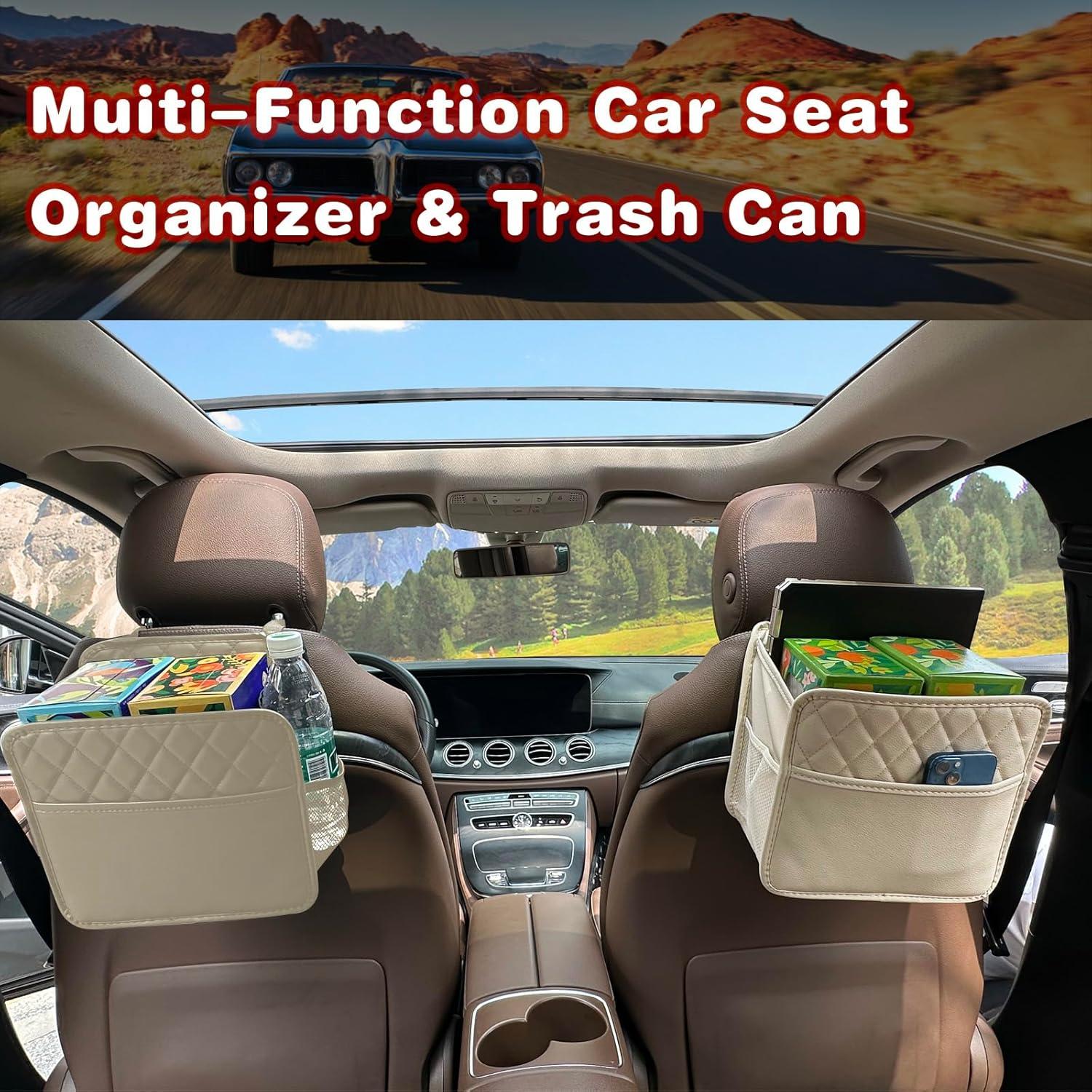 Organizador de Asiento de Coche Witaxima Beige 8L Plegable