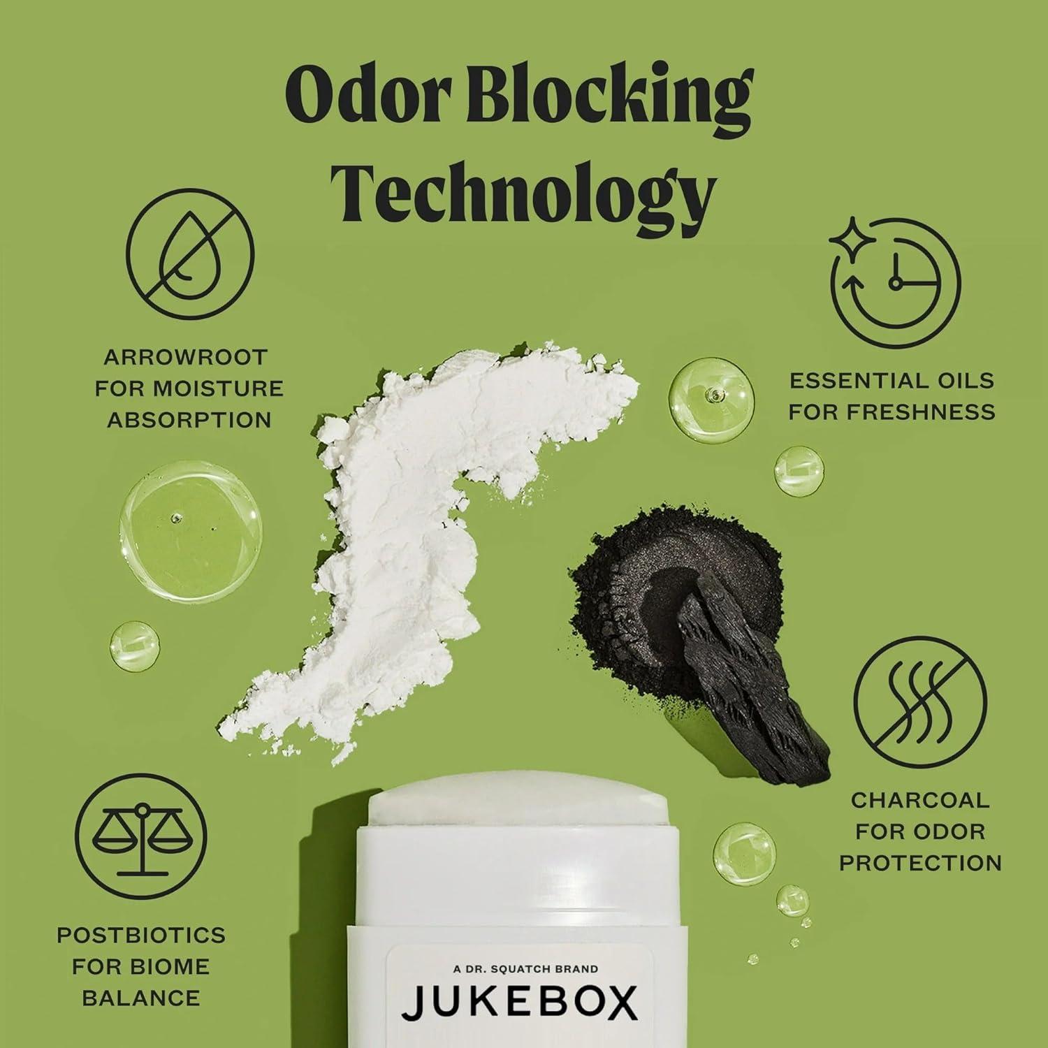Desodorante Natural Jukebox Dr. Squatch 75g Sin Aluminio