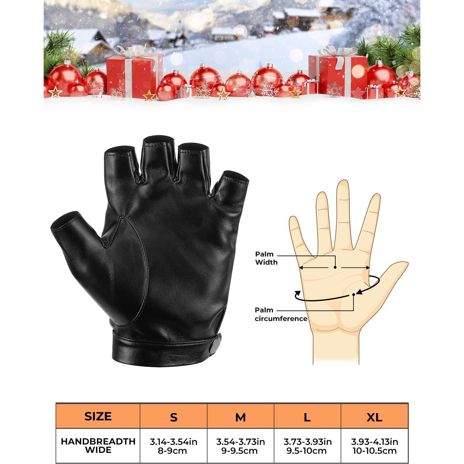 Guantes de Conducción KEMIMOTO Sin Dedos PU Negro