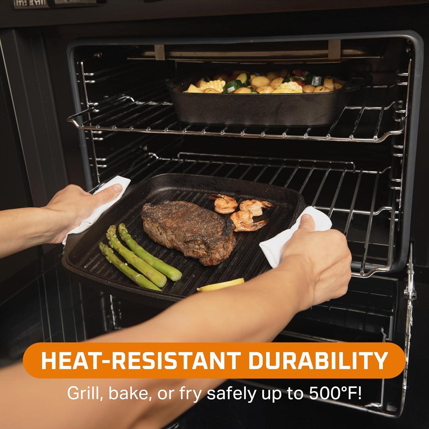 Olla Holandesa de Hierro Fundido Bruntmor 1.8L Cuadrada