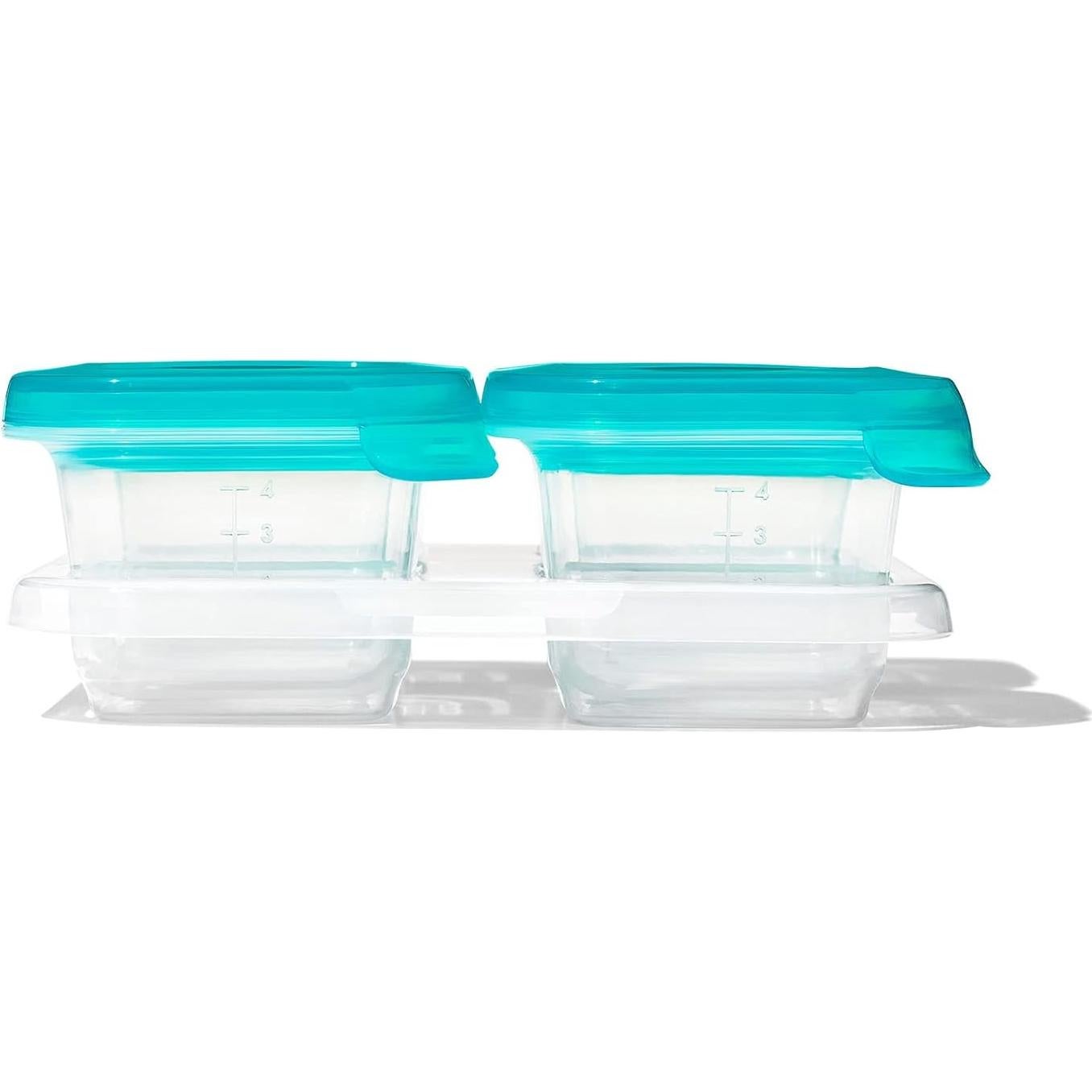 Contenedor de Almacenamiento de Comida para Bebés OXO Tot 4oz Set 4 Piezas